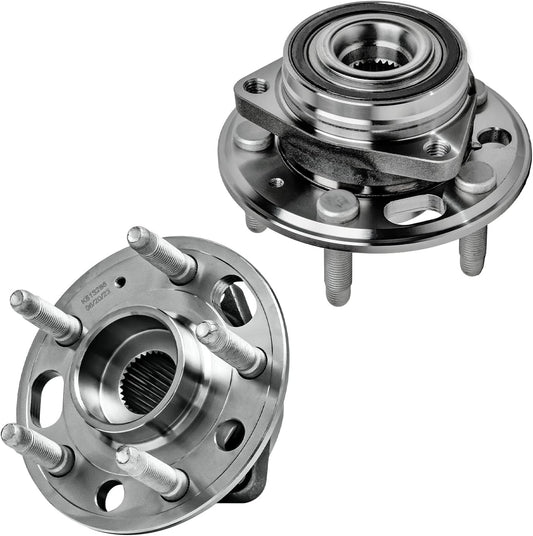 Detroit Axle - 2 Front Wheel Bearing Hubs Assembly for 13-15 Chevy Malibu | 14-17 Impala for 11-17 Buick Lacrosse Regal 14-16 Cadillac XTS CTS for 10-17 GMC Terrain Equinox 5 Lugs Replacment