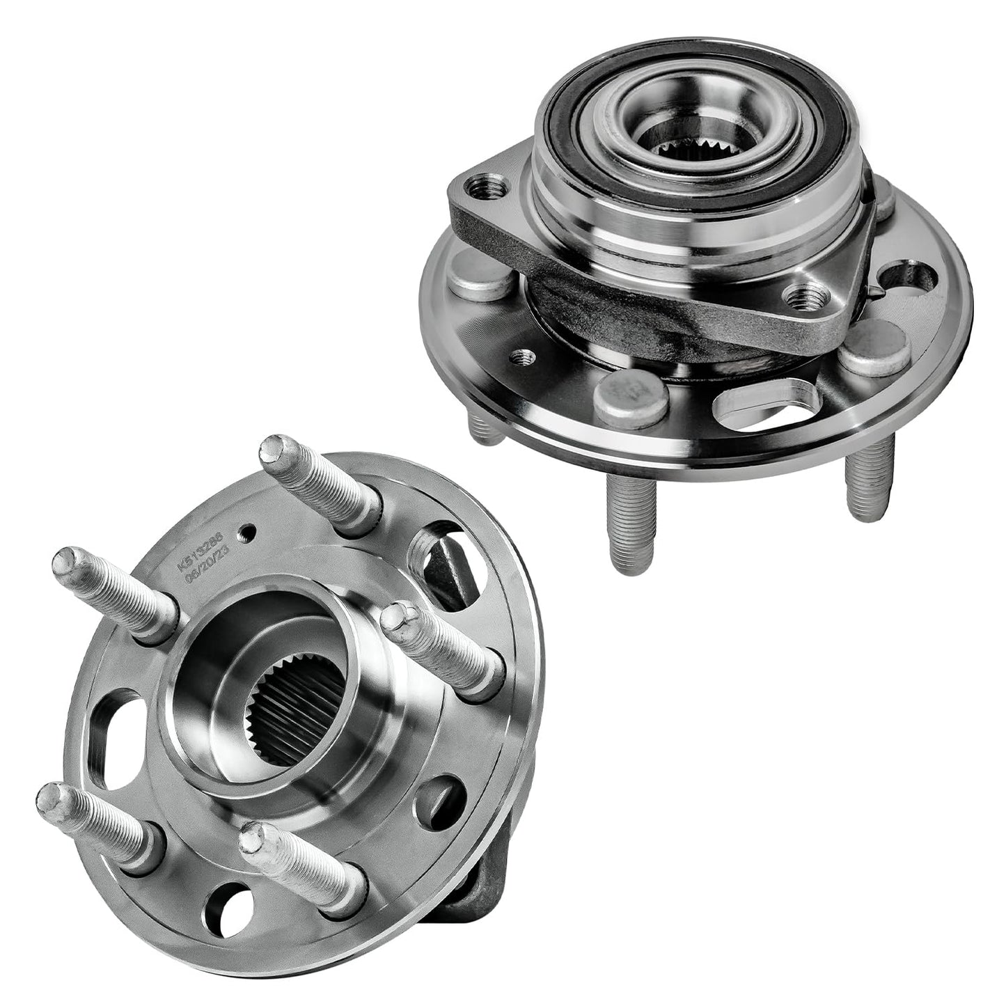 Detroit Axle - 2 Front Wheel Bearing Hub Assembly for Chevy Malibu 2013-2015 Impala 14-17, for Buick Lacrosse Regal 11-17 Cadillac XTS CTS 14-16, for GMC Terrain Equinox 10-17, 5 Lugs Replacement