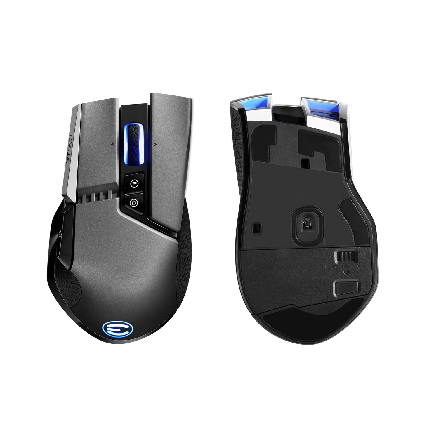 EVGA X20 Wireless Gaming Mouse, Wireless, Grey, Customizable, 16,000 DPI, 5 Profiles, 10 Buttons, Ergonomic 903-T1-20GR-KR