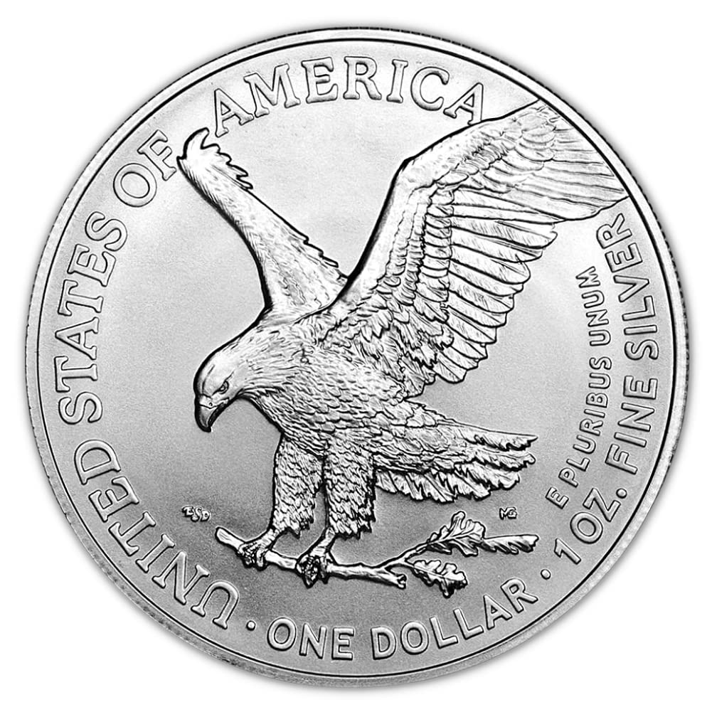 1986 - Present (Random Year) 1 oz American Silver Eagle Coin Brilliant Uncirculated (Type 1 or 2) with Certificate of Authenticity $1 Seller BU