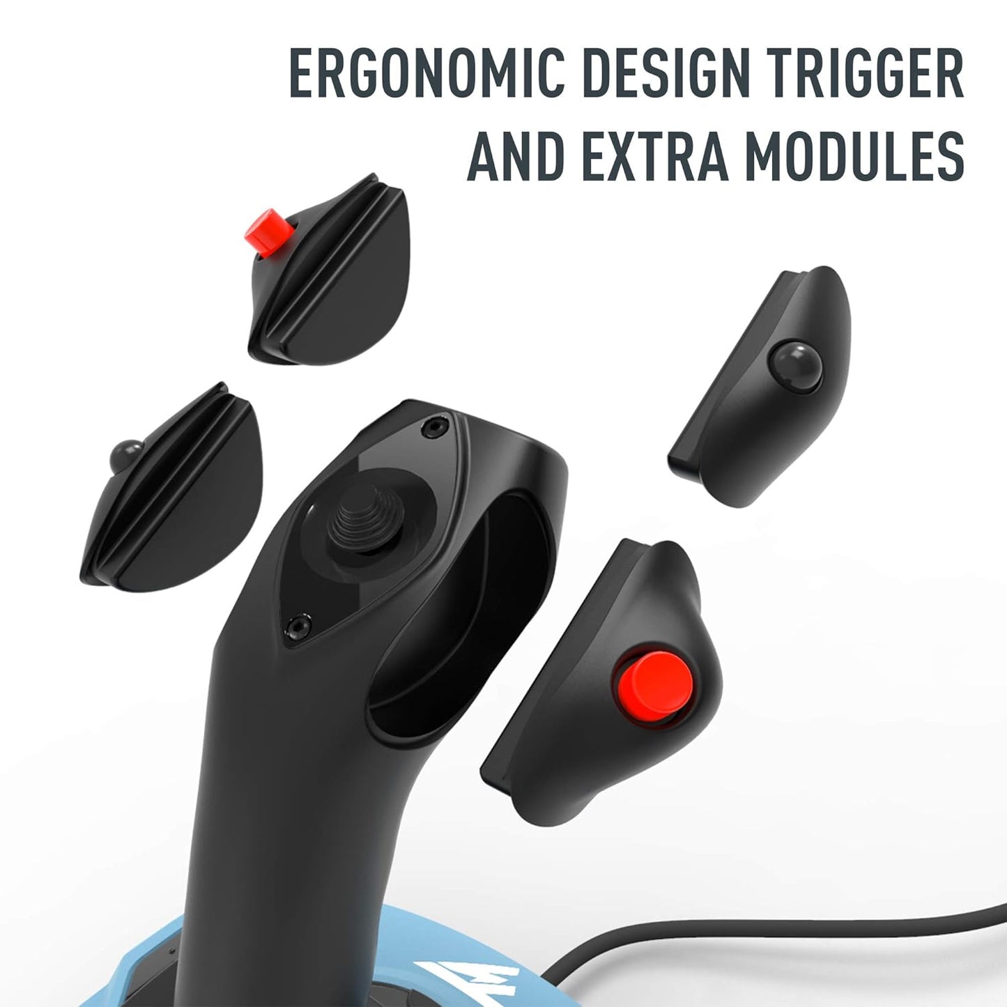 Thrustmaster TCA Sidestick Airbus Edition Flight Sim Joystick - PC | A320 1:1 replica, drift-free magnetic sensor, 17 mappable action buttons, built-in throttle, thrust reverser, Hall sensor