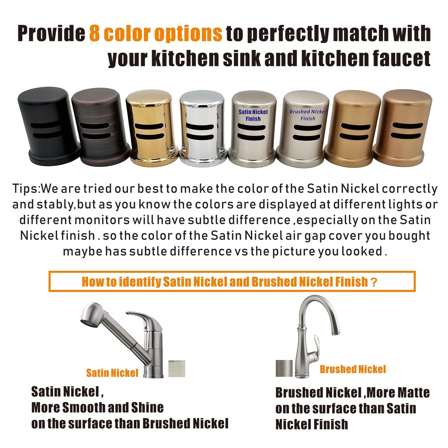 Dishwasher Air Gap Cover Black only, Skirted, Replacement Black air gap dishwasher,Solid Brass,Matte Black Finish