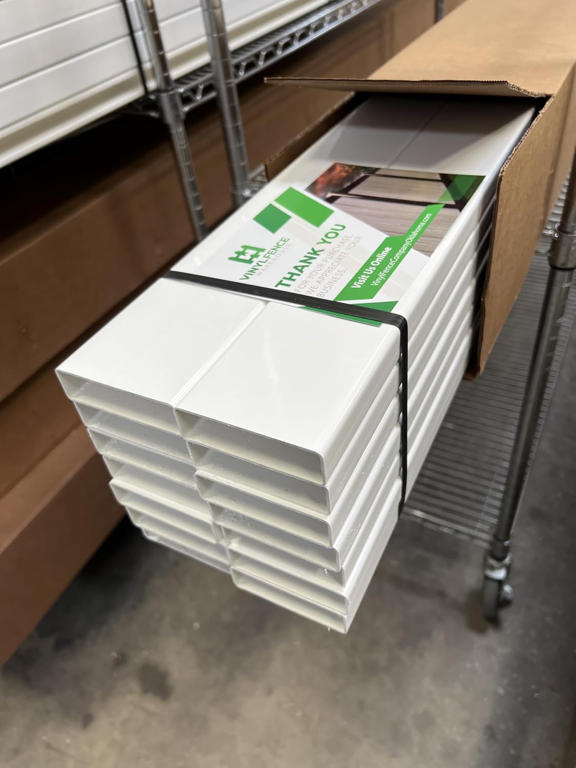 7/8" x 3" x 47-3/4" Vinyl PVC Picket (Box of 14) - White