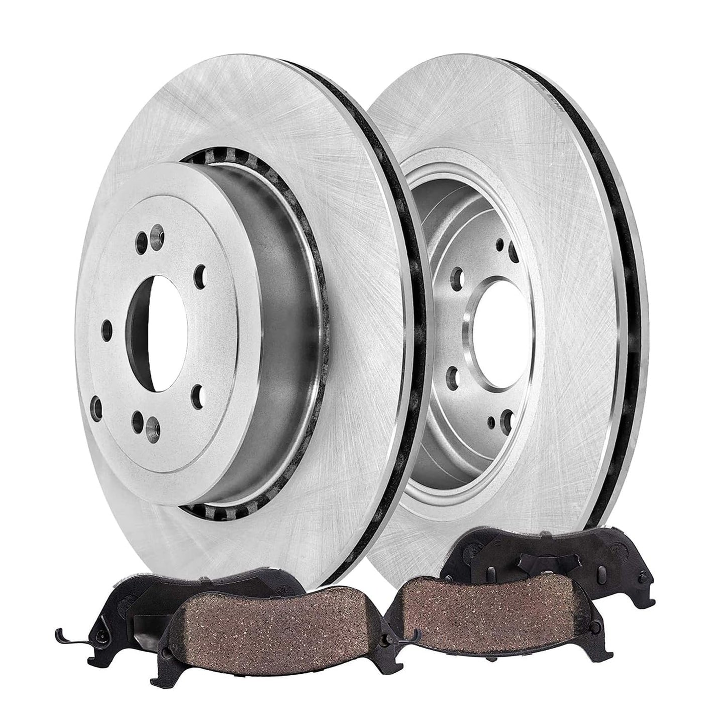 Detroit Axle - Front Brake Kit for Chrysler 300 Dodge Challenger Charger Magnum Replacement Disc Brakes Rotors and Ceramic Brake Pads : 12.6" inch Rotor