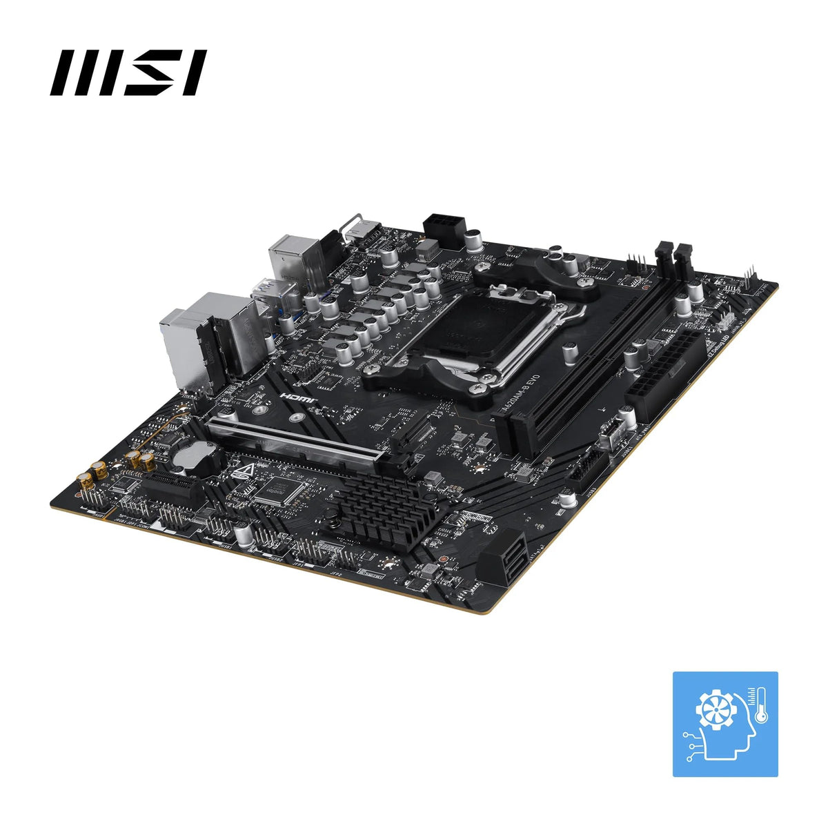 MSI A520M-A PRO Gaming Motherboard (AMD Ryzen 5000, AM4, DDR4, PCIe 3.0, SATA 6Gb/s, M.2, USB 3.2 Gen 1, DVI/HDMI, Micro-ATX)