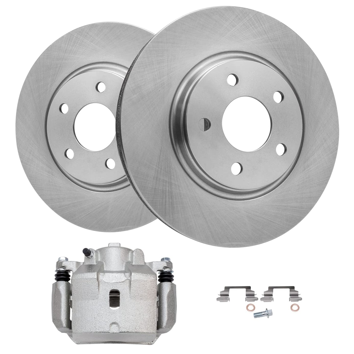 Detroit Axle - Front Brakes Kit for Chevrolet Equinox Impala Malibu Buick Regal LaCrosse Allure GMC Terrain Saab 9-5 Disc Brake Rotors Ceramic Brakes Pads : 12.64'' inch Rotor