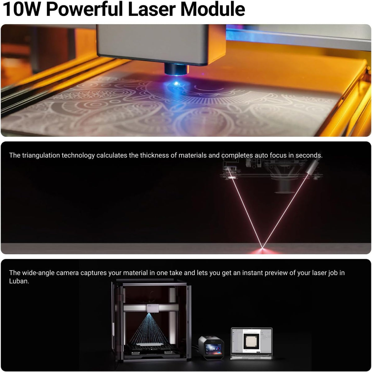 Snapmaker Artisan 3 in 1 3D Printer with Enclosure,Dual Extrusion Printing,10W Laser Engraver & 200W CNC Carving,Large Printing Size 400x400x400mm, Quick-Swap Modular Design