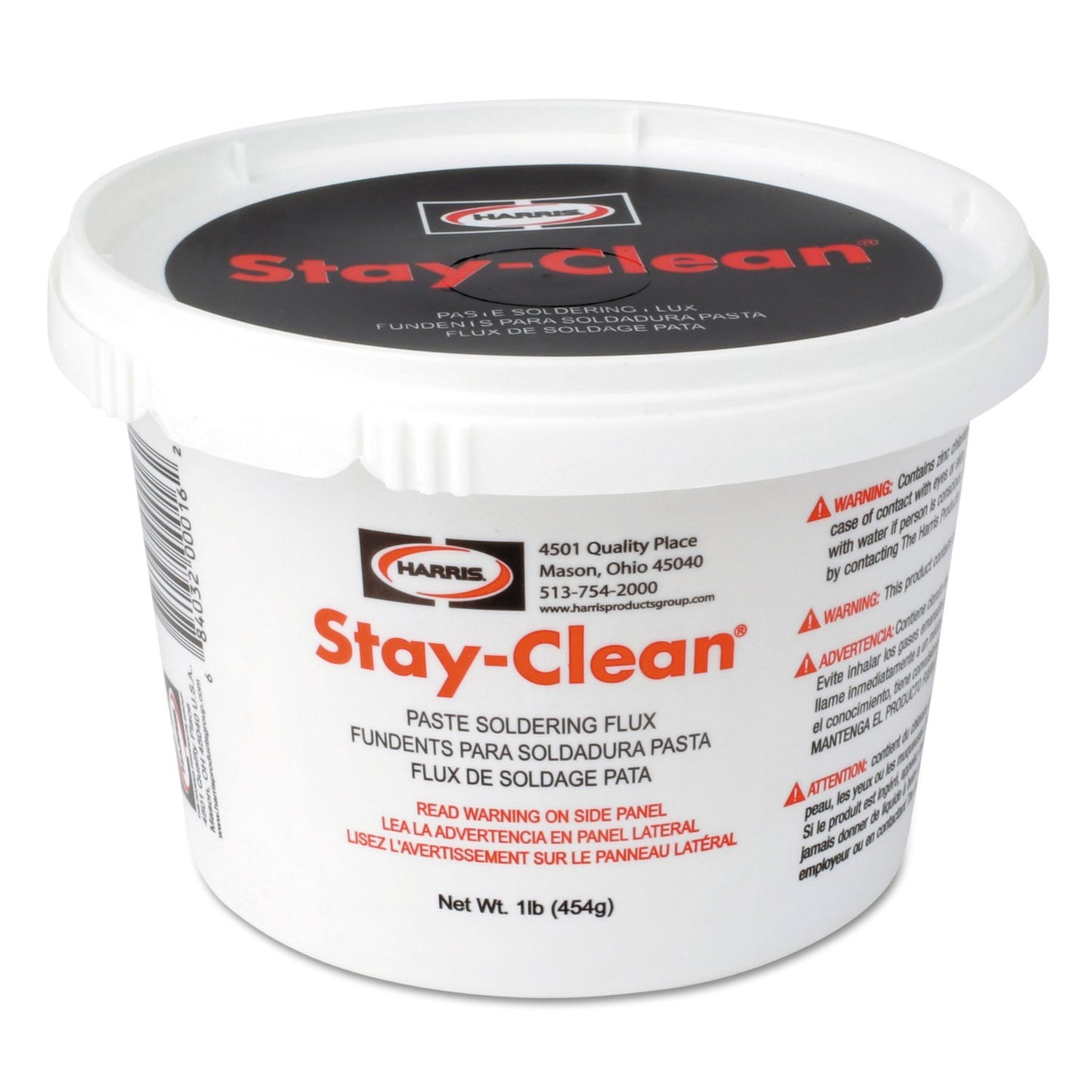 HARRIS SCPF4 Stay Clean Paste Soldering Flux, 4 oz. Jar