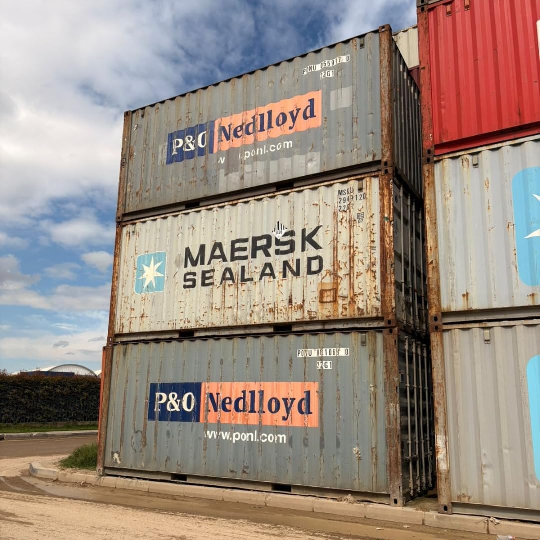 Econtainers 20ft Used Shipping Container – Steel Cargo Storage Unit | Variable Condition | For Storage, Construction, Agriculture & Logistics
