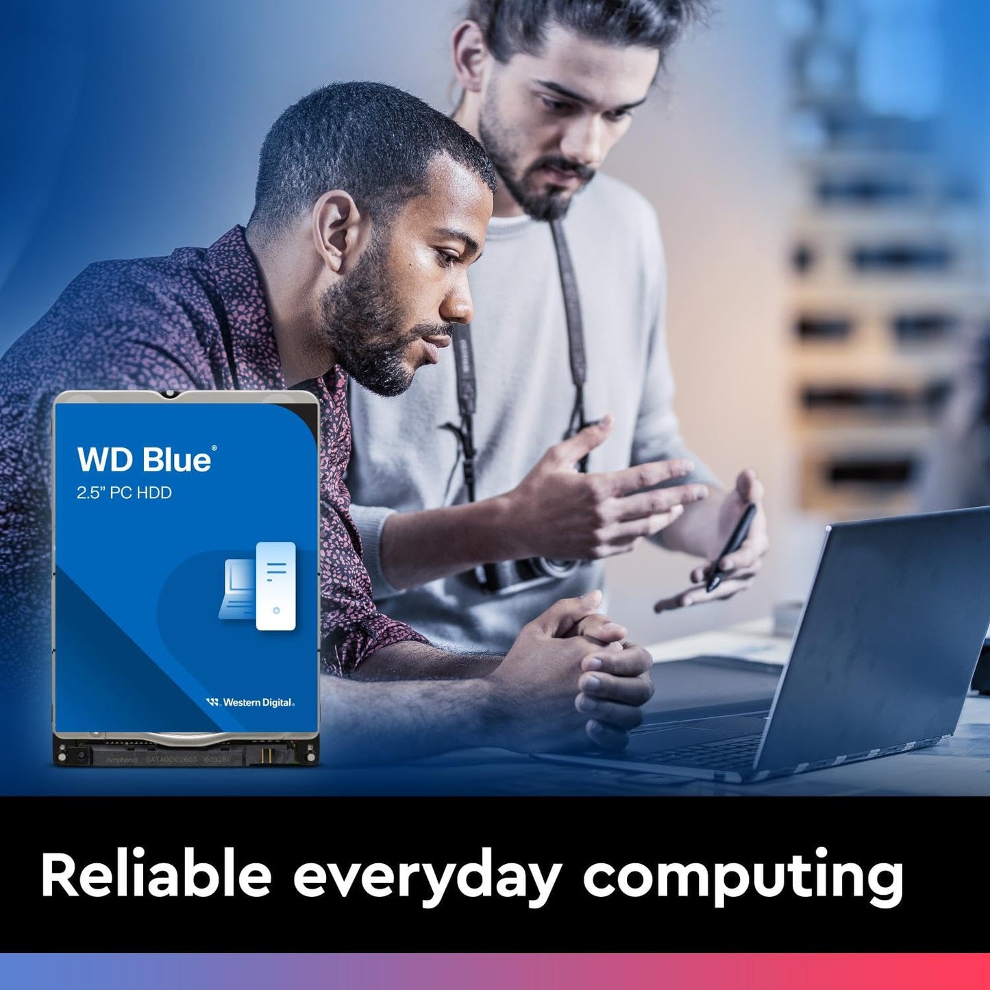Western Digital 8TB WD Blue PC Internal Hard Drive HDD - 5640 RPM, SATA 6 Gb/s, 256 MB Cache, 3.5" - WD80EAAZ