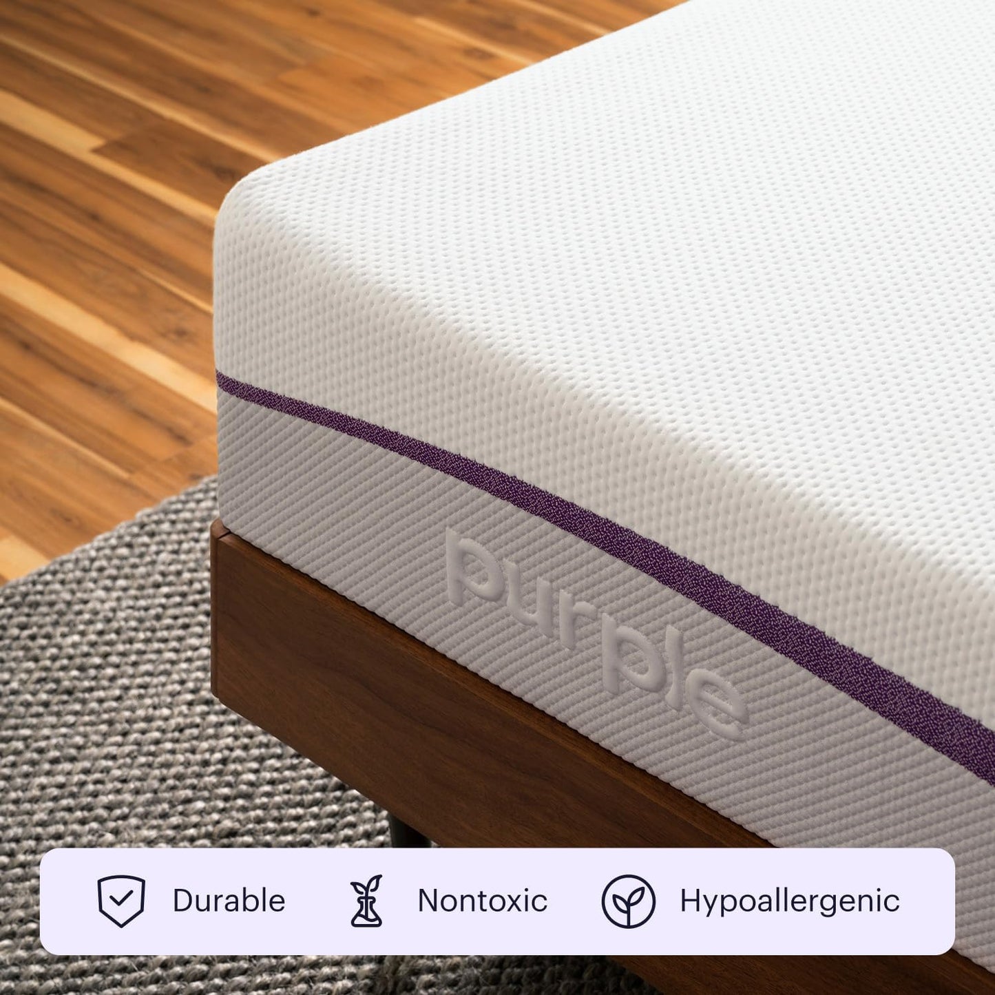 Purple Mattress – Full, 9.25" GelFlex Grid, Better Than Memory Foam, Pressure Relief, Temperature Neutral, Breathable, Motion Isolation, Made in USA