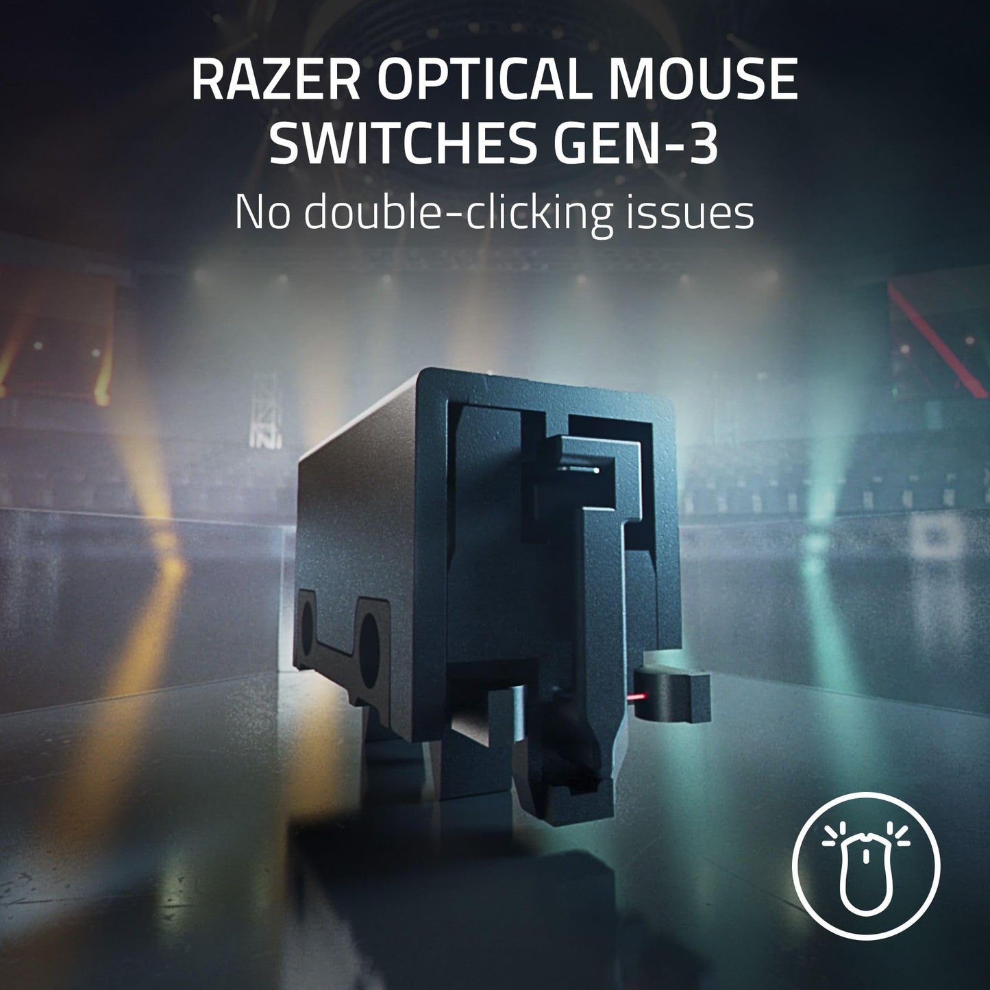 Razer DeathAdder V3 Pro - Black Ultra-lightweight Wireless Ergonomic Esports Mouse - Optical - Cable/Wireless - Radio Frequency - 2.40 GHz - Rechargeable - Black - USB - 30000 dpi - Scroll Wheel - 5 B