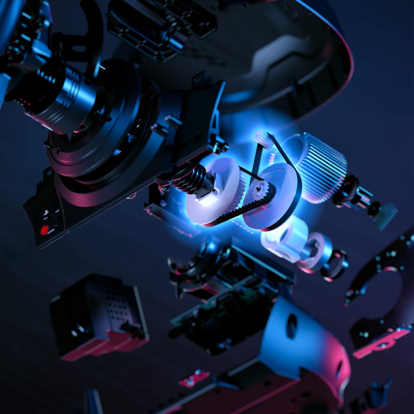 Thrustmaster T300RS GT Force Feedback Racing Wheel & 3 Pedal Set - PS5 & PC | Belt-driven motor, changeable rim, expandable with Thrustmaster shifters, for driving. farming simulators, cockpit ready