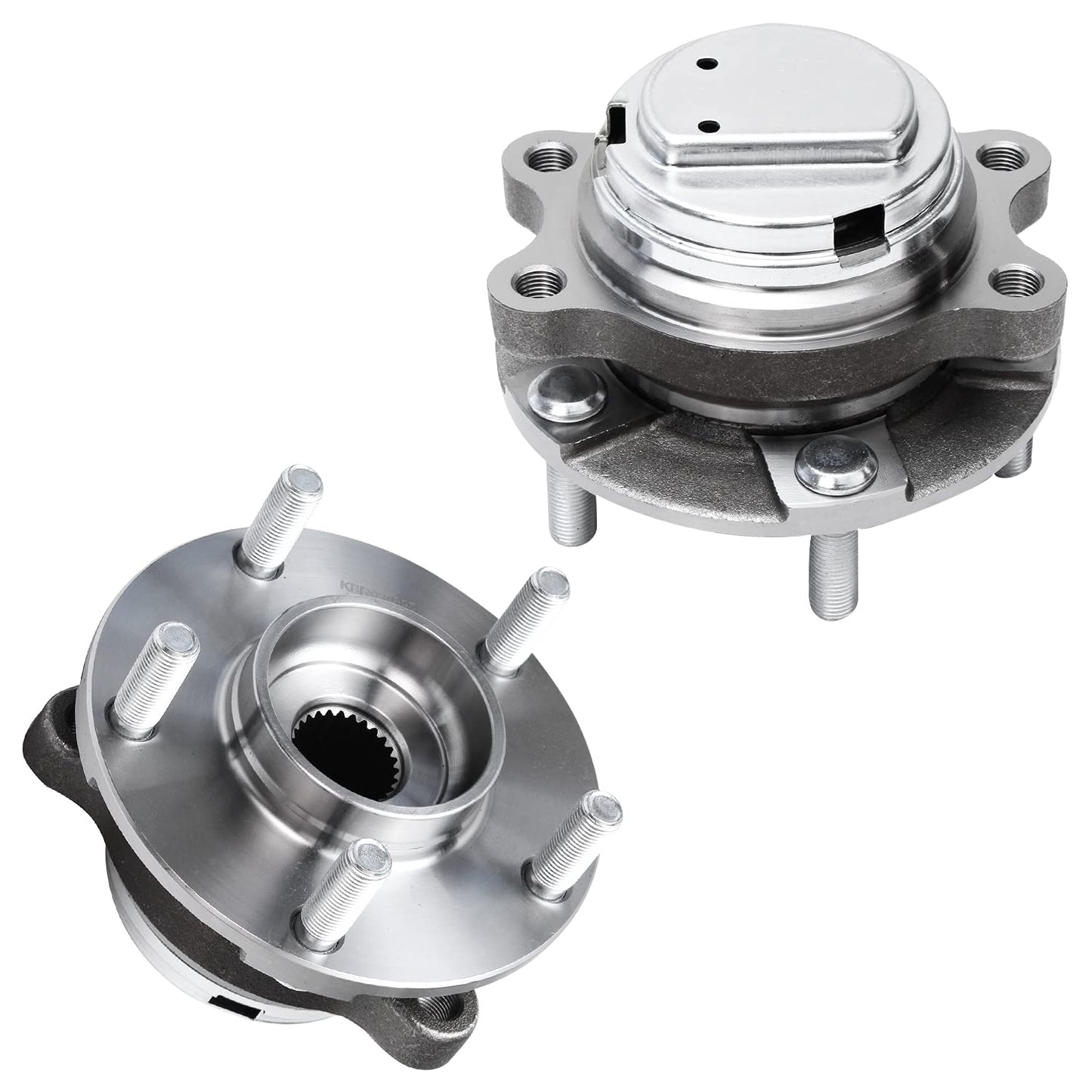 Detroit Axle - 2pc Front Wheel Bearing Hubs for 00-13 Chevy Impala Monte Carlo, 97-08 Pontiac Grand Prix, 06-11 DTS, 05-09 Buick Lacrosse, 06-11 Lucerne, 00-05 Lesabre, Pair Wheel Bearings and Hubs