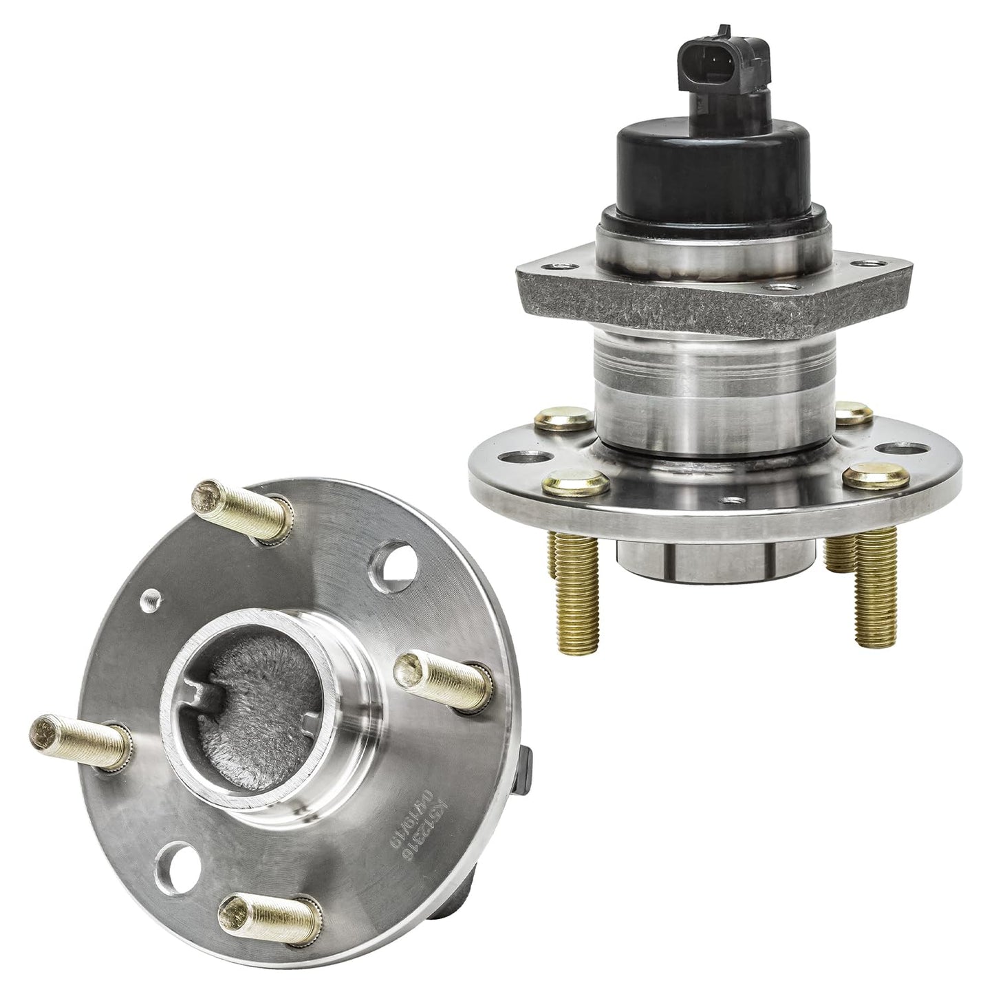 Detroit Axle - 2pc Front Wheel Bearing Hubs for 00-13 Chevy Impala Monte Carlo, 97-08 Pontiac Grand Prix, 06-11 DTS, 05-09 Buick Lacrosse, 06-11 Lucerne, 00-05 Lesabre, Pair Wheel Bearings and Hubs