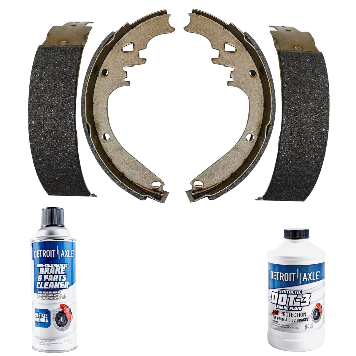 Detroit Axle - Rear Brake Rotors Pads for 2019-2026 Chevy Silverado 1500