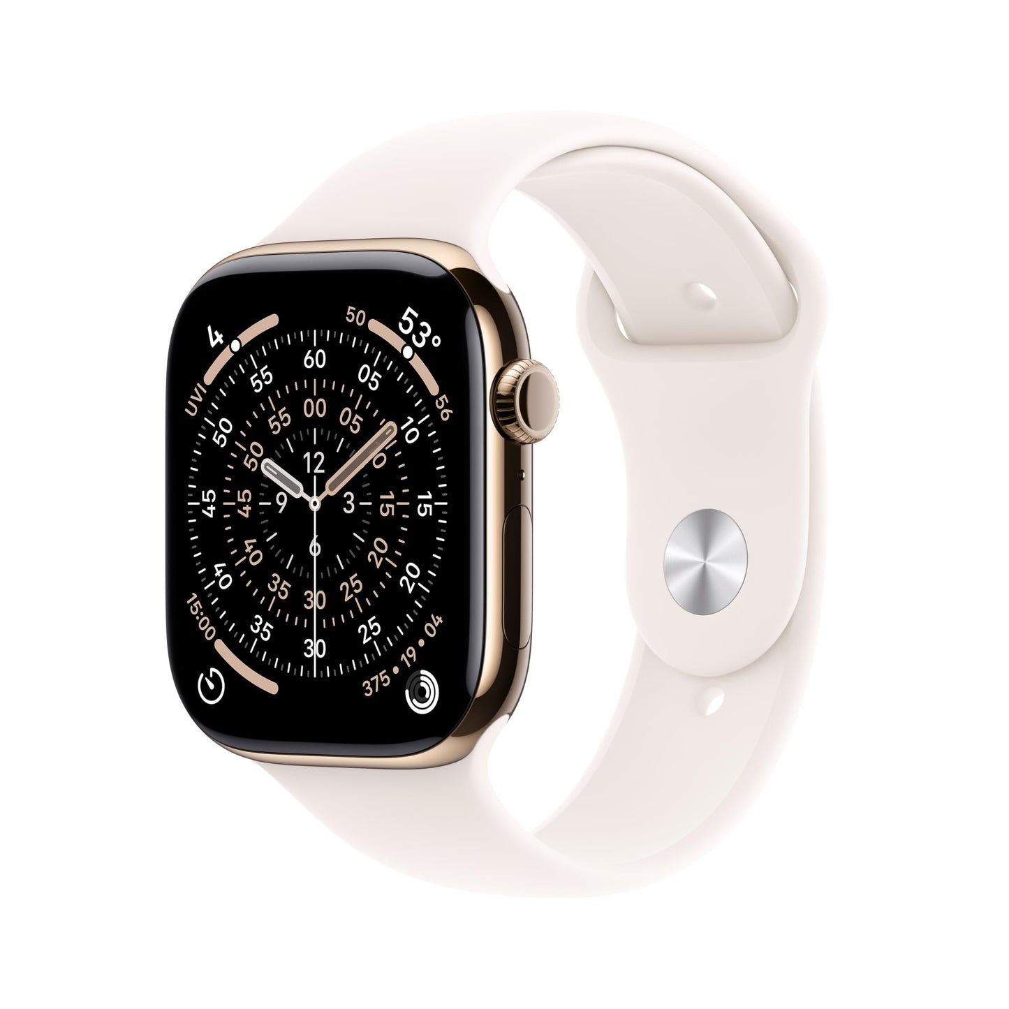 Apple Watch Series 11 [GPS 42mm] Smartwatch with Rose Gold Aluminum Case with Light Blush Sport Band - S/M. Sleep Score, Fitness Tracker, Health Monitoring, Always-On Display, Water Resistant