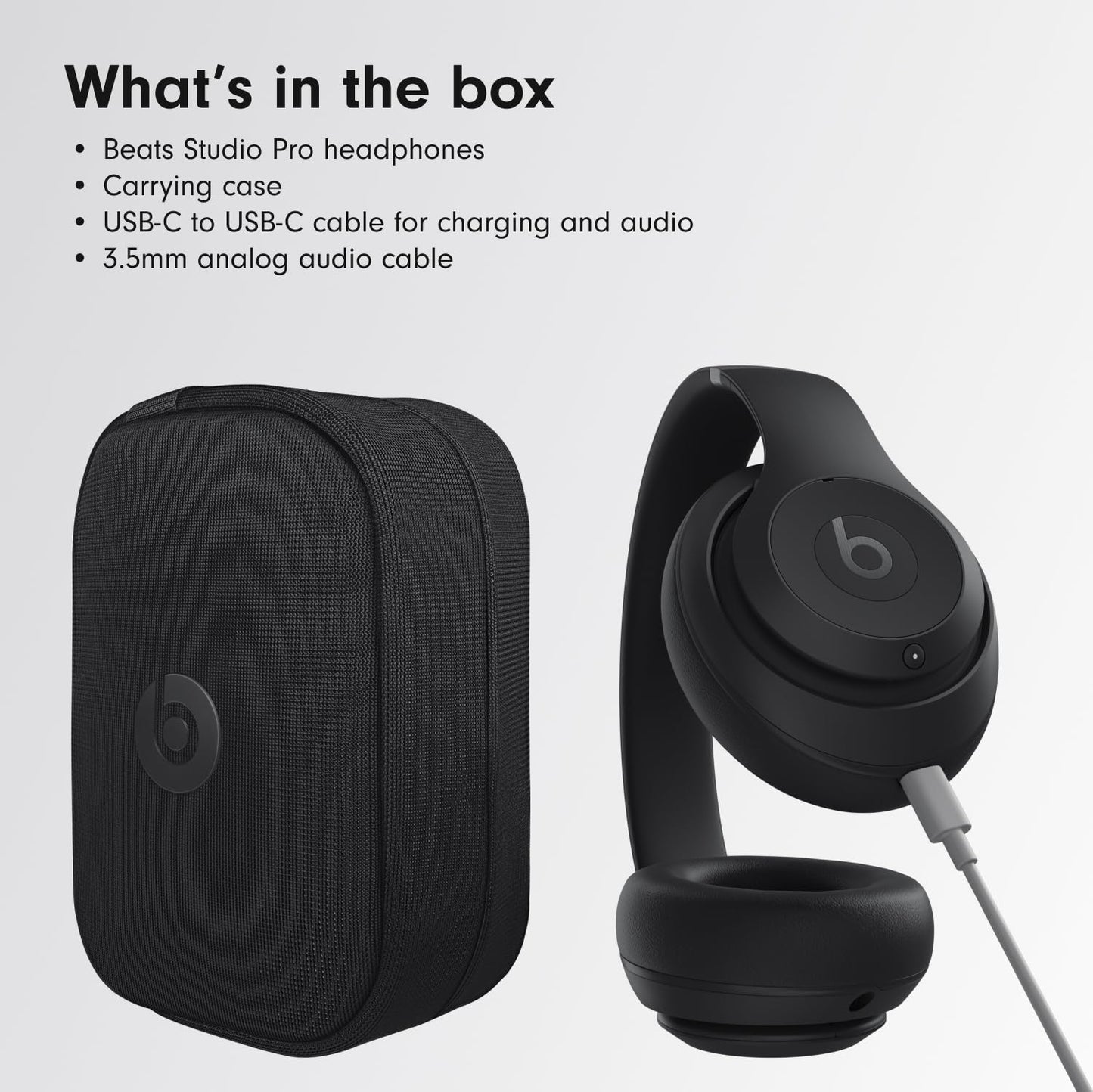Beats Studio Pro Premium Wireless Over-Ear Headphones- Up to 40-Hour Battery Life, Active Noise Cancelling, Great for Travel & Commuting, USB-C Lossless Audio, Apple & Android Compatible - Navy