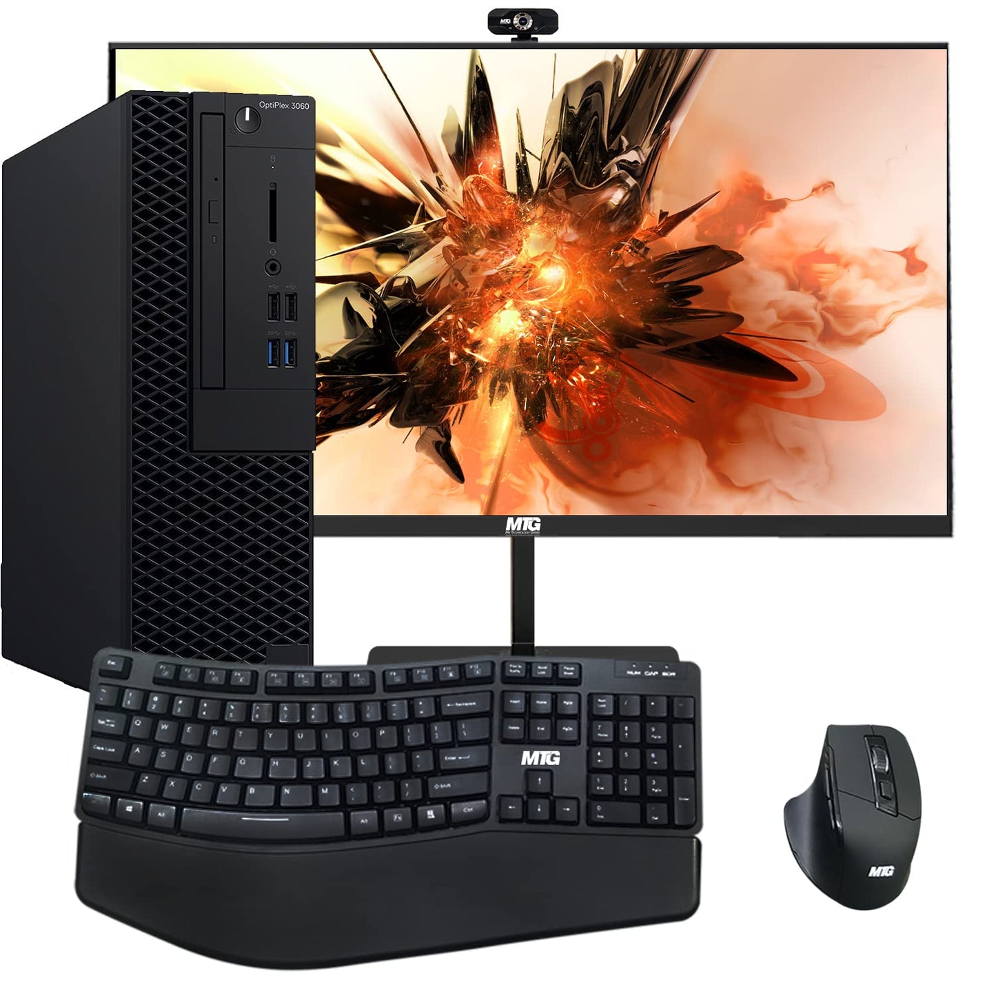 Dell ECT1250 Tower Desktop Computer for Ultimate Home & Office Multitasking, 14th Gen Intel 4-Core CPU, 64GB DDR5 RAM, 2TB PCIe SSD, 4K Dual Monitor Support, WiFi 6, Bluetooth, Windows 11 Pro