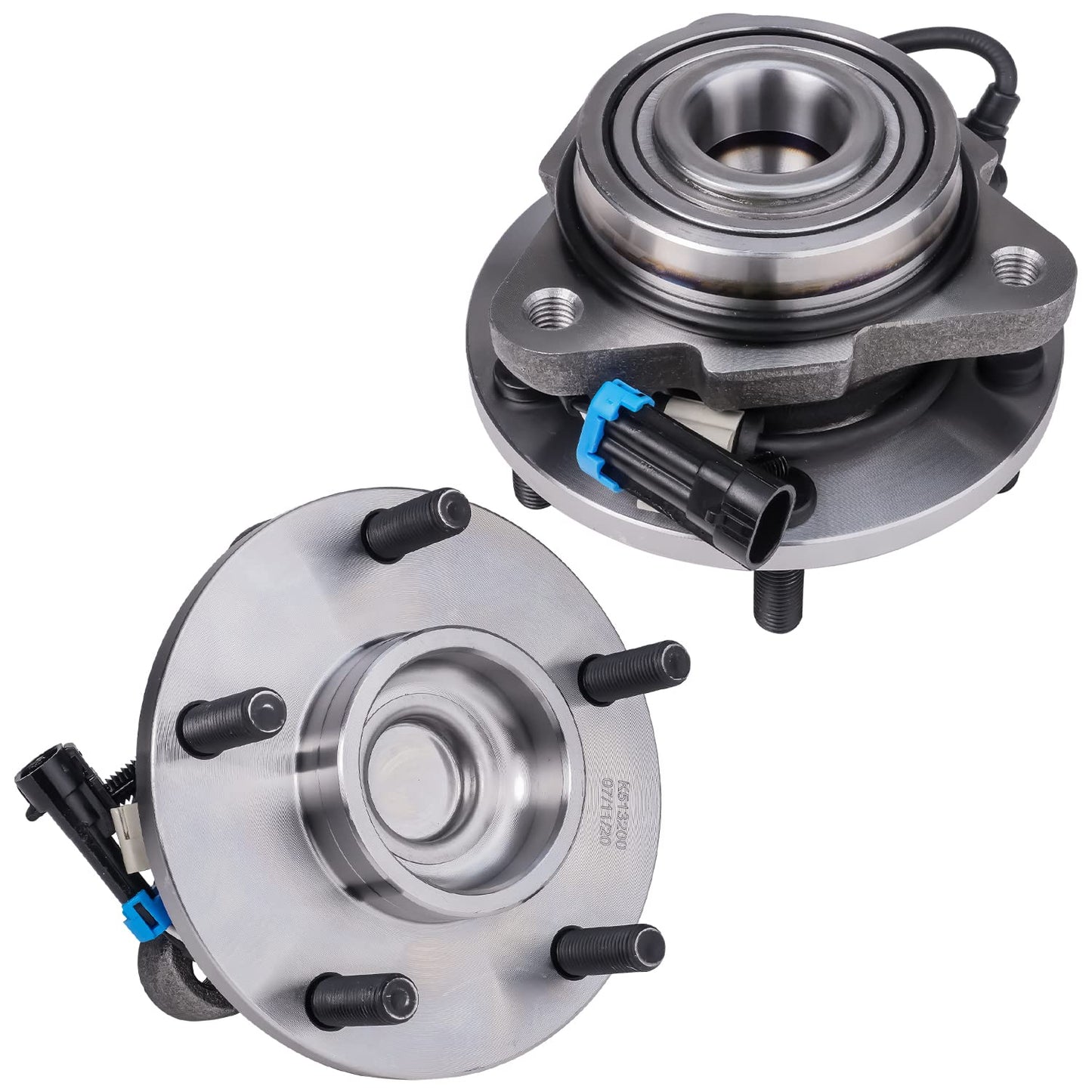 Detroit Axle - Pair 2WD Front Wheel Bearing Hub Assembly for 99-06 Chevy Silverado Sierra 1500, 00-06 Suburban 1500 Tahoe Yukon GMC Yukon XL 1500, 02-06 Cadillac Escalade 6 Lugs [with ABS]
