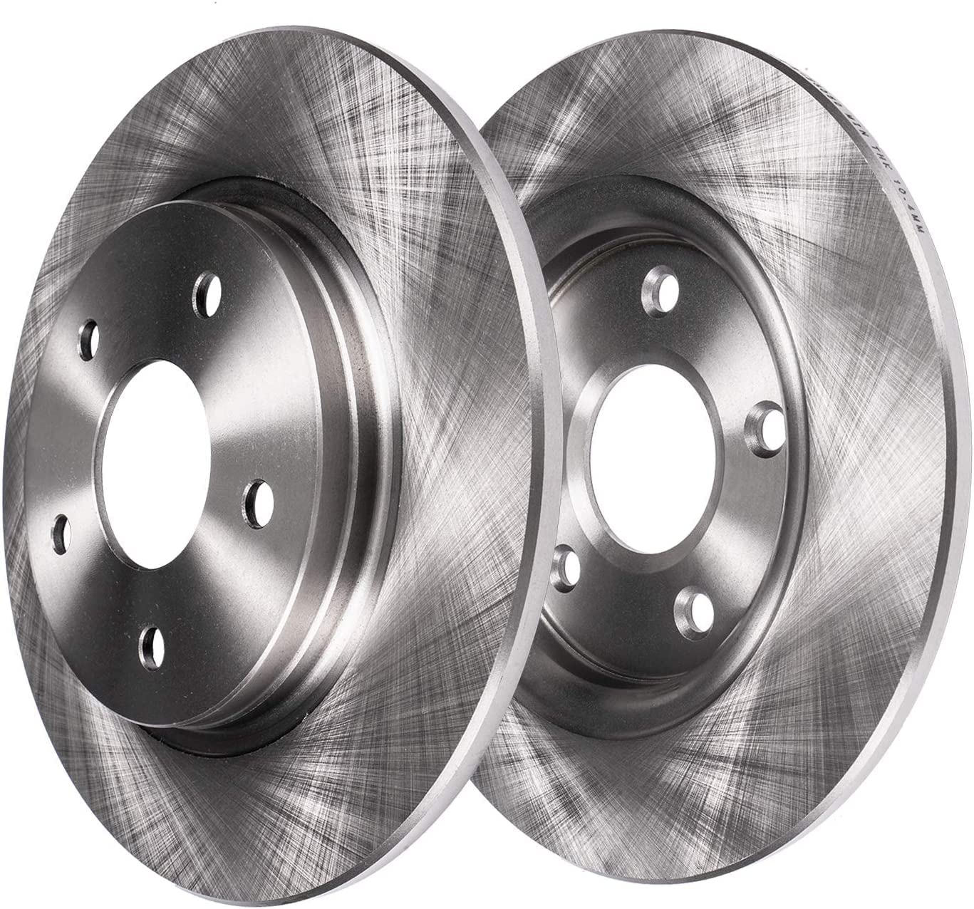 Detroit Axle - Front Brake Kit for 2003-2010 Honda Accord Disc Brake Rotors Ceramic Brakes Pads w/Hardware 2004 2005 2006 2007 2008 2009 Replacement [11.10 inch Rotors]