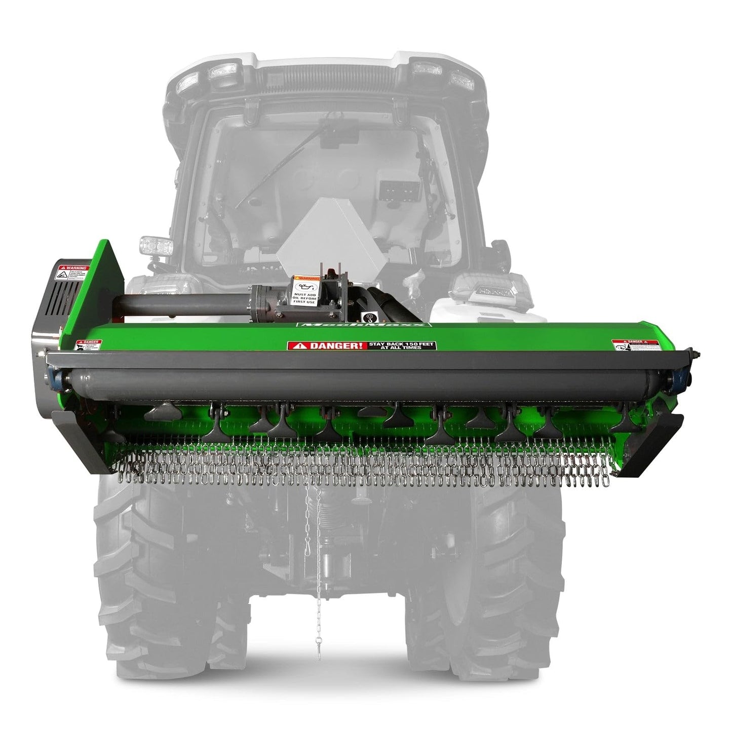 MechMaxx 60'' inch PTO Powered 3 Point Standard Duty Flail Mower for 15-35hp Tractor, NOT Suitable for Quick Hitch, Model EFS60 Orange