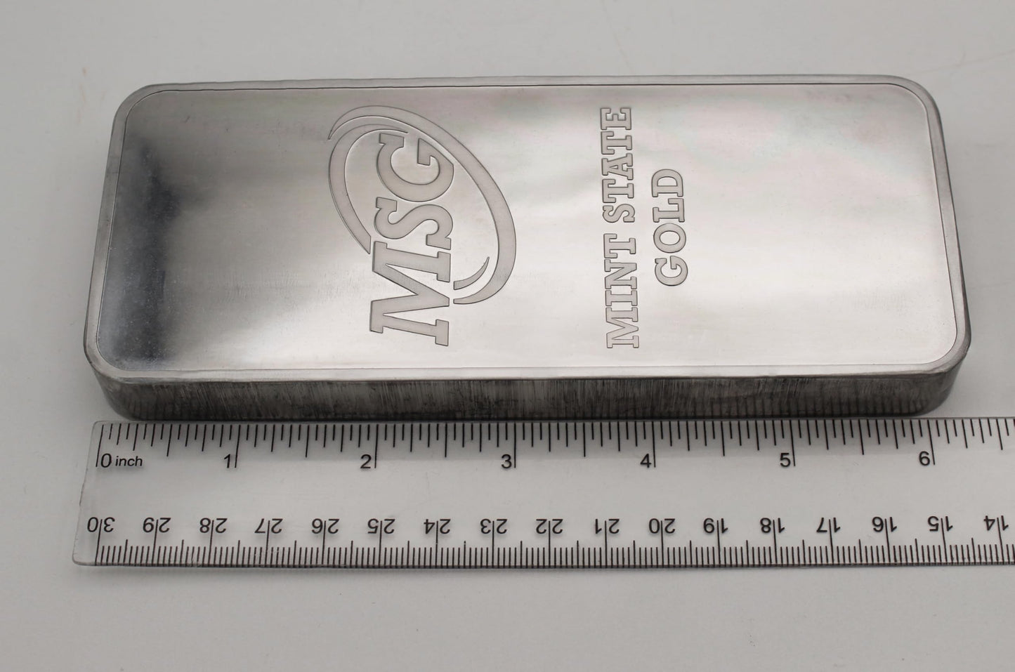1 Pound Copper Bar Ingot Paperweight - 999 Pure Chemistry Element Design with Certificate of Authenticity by Mint State Gold