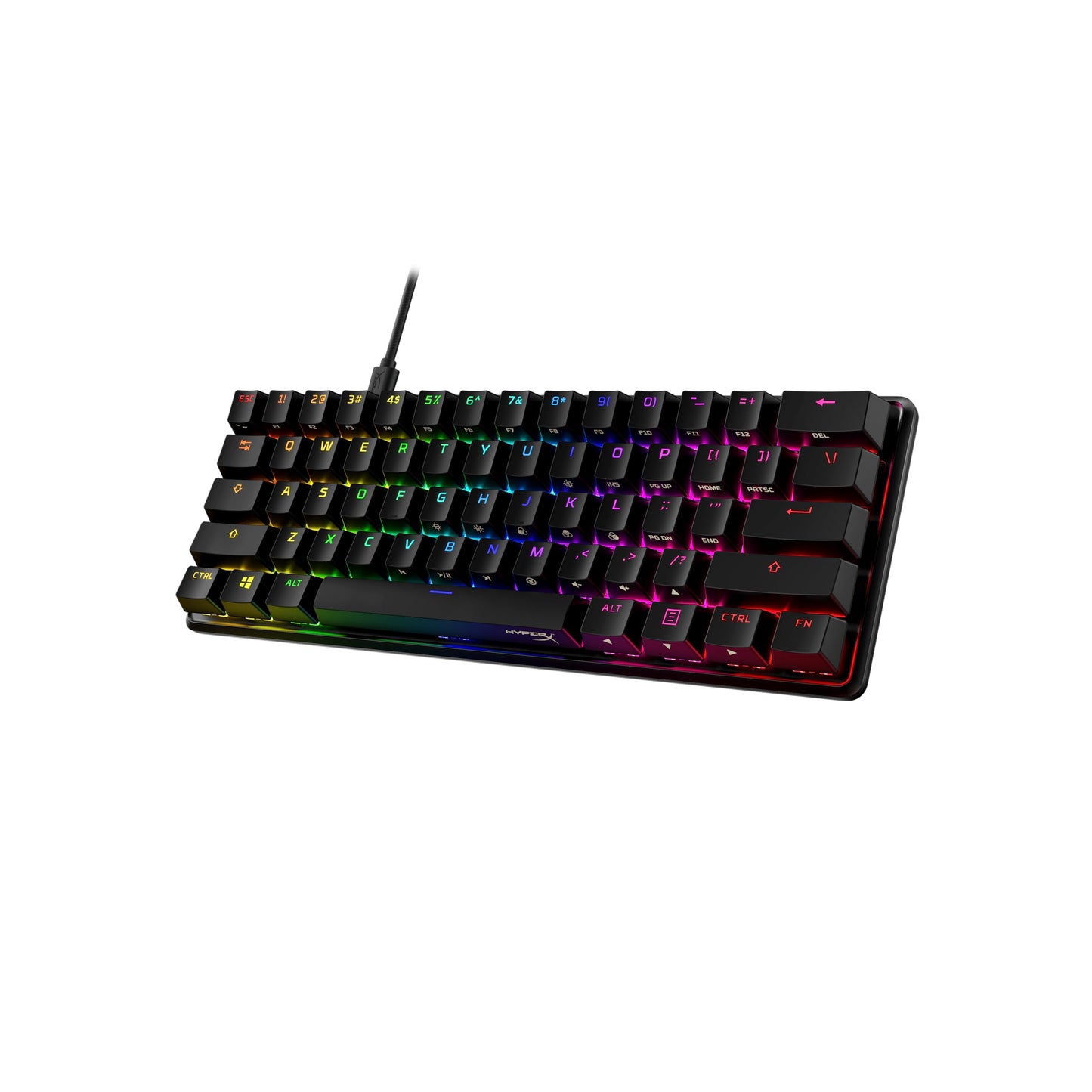 HyperX Alloy Origins 65 - Mechanical Gaming Keyboard – Compact 65% Form Factor - Linear Red Switch - Double Shot PBT Keycaps - RGB LED Backlit - NGENUITY Software Compatible,Black