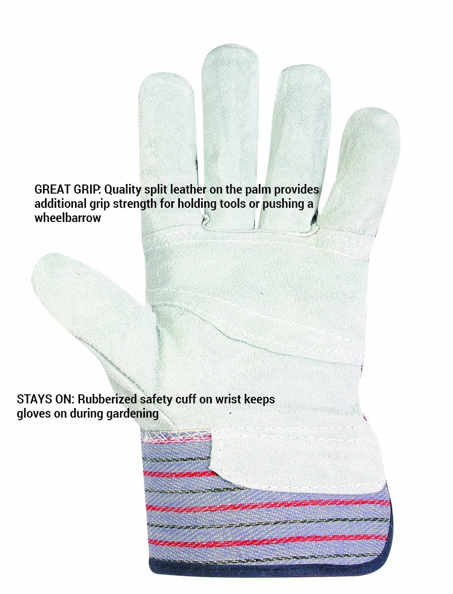 Custom Leathercraft Men 12-pack work gloves, 12 Pair, 2 Count Pack of 1 US