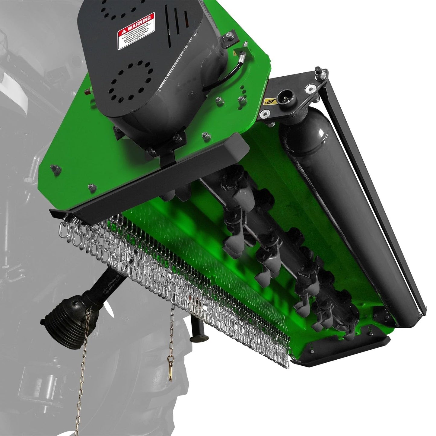 MechMaxx 60'' inch PTO Powered 3 Point Standard Duty Flail Mower for 15-35hp Tractor, NOT Suitable for Quick Hitch, Model EFS60 Orange