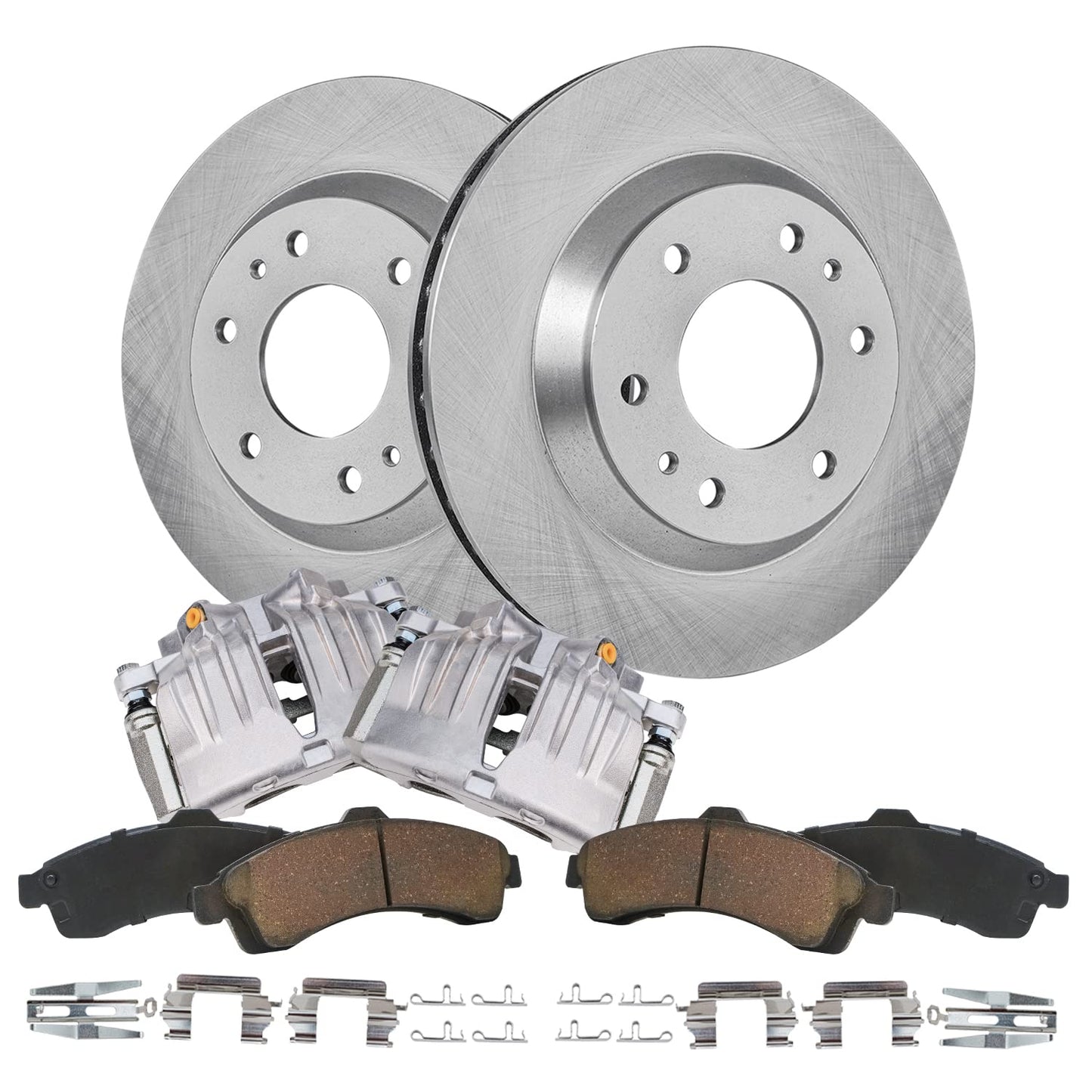 Detroit Axle - Kit de freno trasero para Dodge Grand Caravan Journey Chrysler Town & Country Frenos de repuesto Rotores y pastillas de freno de cerámica: Rotor de 12.91 pulgadas