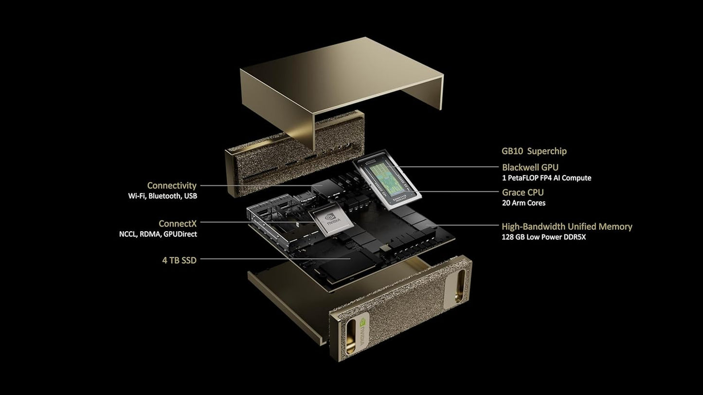 NVIDIA DGX Spark™ - Personal AI Desktop Supercomputer – Desktop GB10 Grace Blackwell Chip