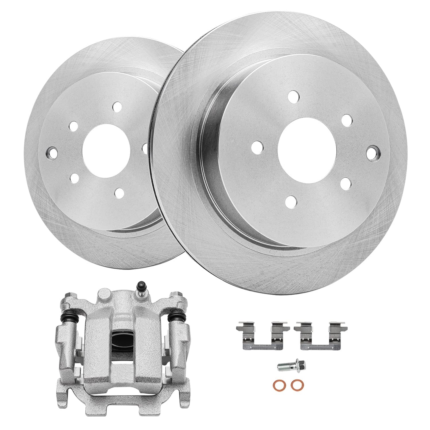 Detroit Axle - Front Brake Kit for Chevy GMC Silverado Sierra Suburban Savana Express Yukon XL 1500 Tahoe Avalanche Escalade ESV EXT XTS Brake Rotors Ceramic Brakes Pads : 12.99" inch Rotor