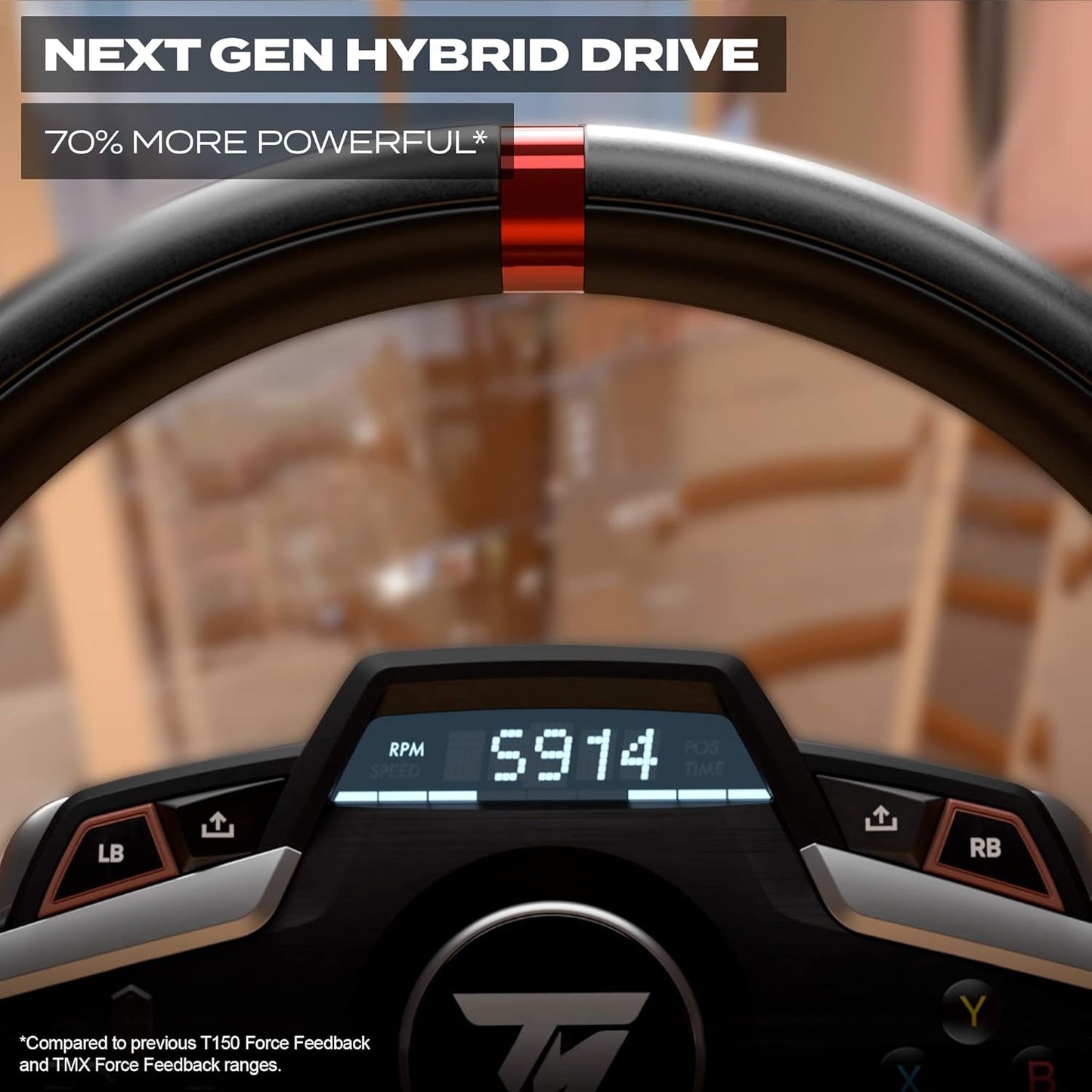 Thrustmaster T248 X Force Feedback Racing Wheel & Pedal Set - XBOX & PC | Magnetic paddle shifters, built-in telemetry screen, adjustable brake, drift-free Hall sensors, for sim driving games