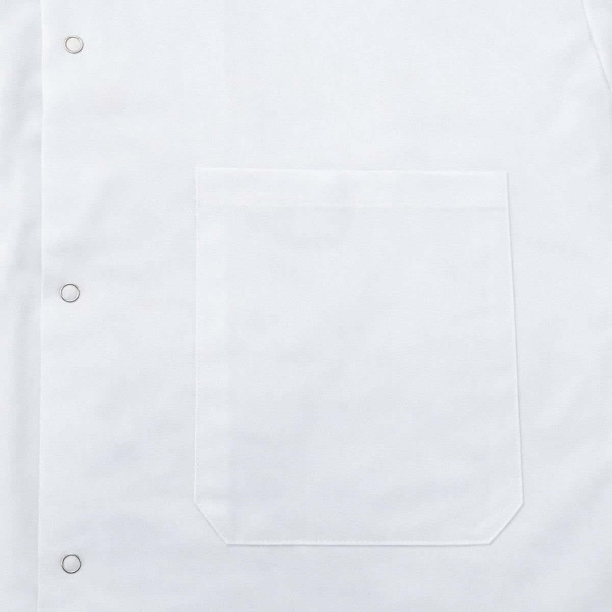 EISCO Adult Medium Professional Grade 100% Cotton Lab Coat – Snap Front Laboratory Coat, 3 Pockets, Machine Washable, White