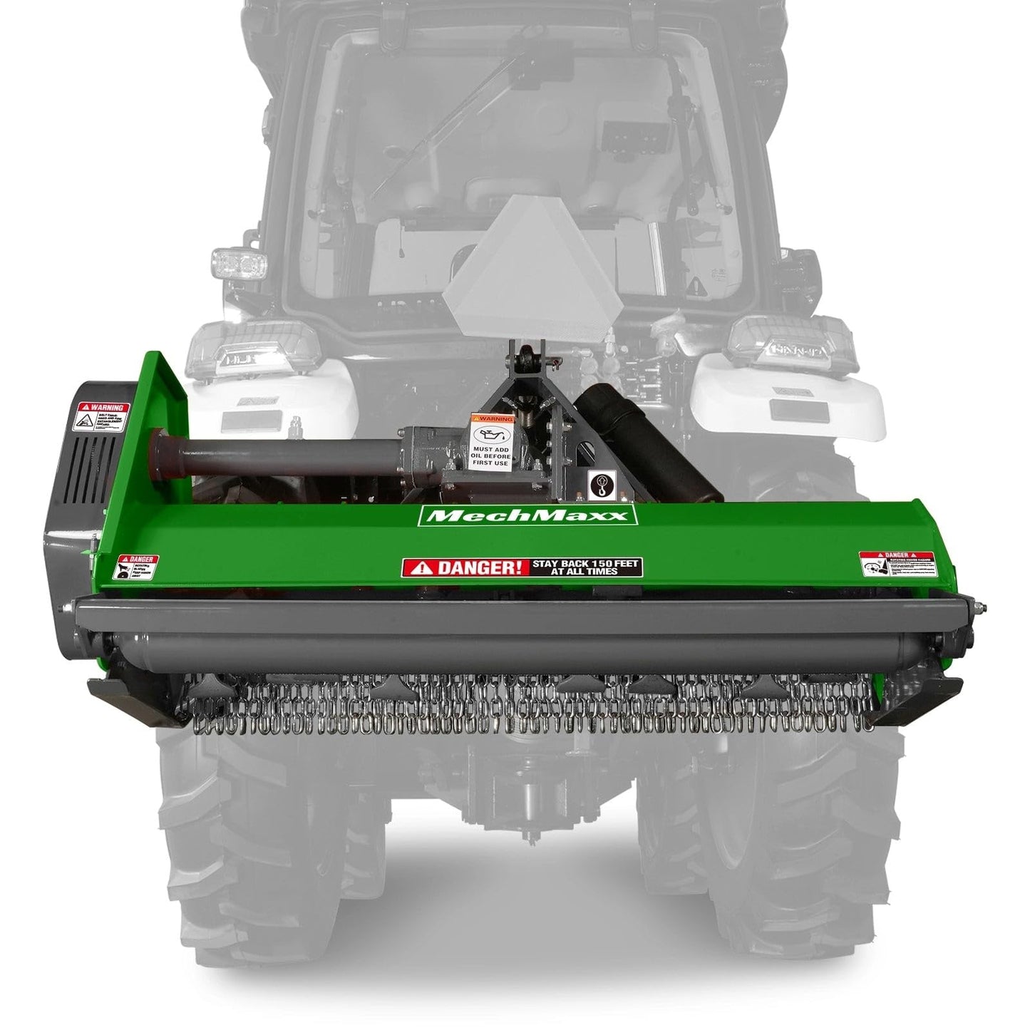 MechMaxx 60'' inch PTO Powered 3 Point Standard Duty Flail Mower for 15-35hp Tractor, NOT Suitable for Quick Hitch, Model EFS60 Orange