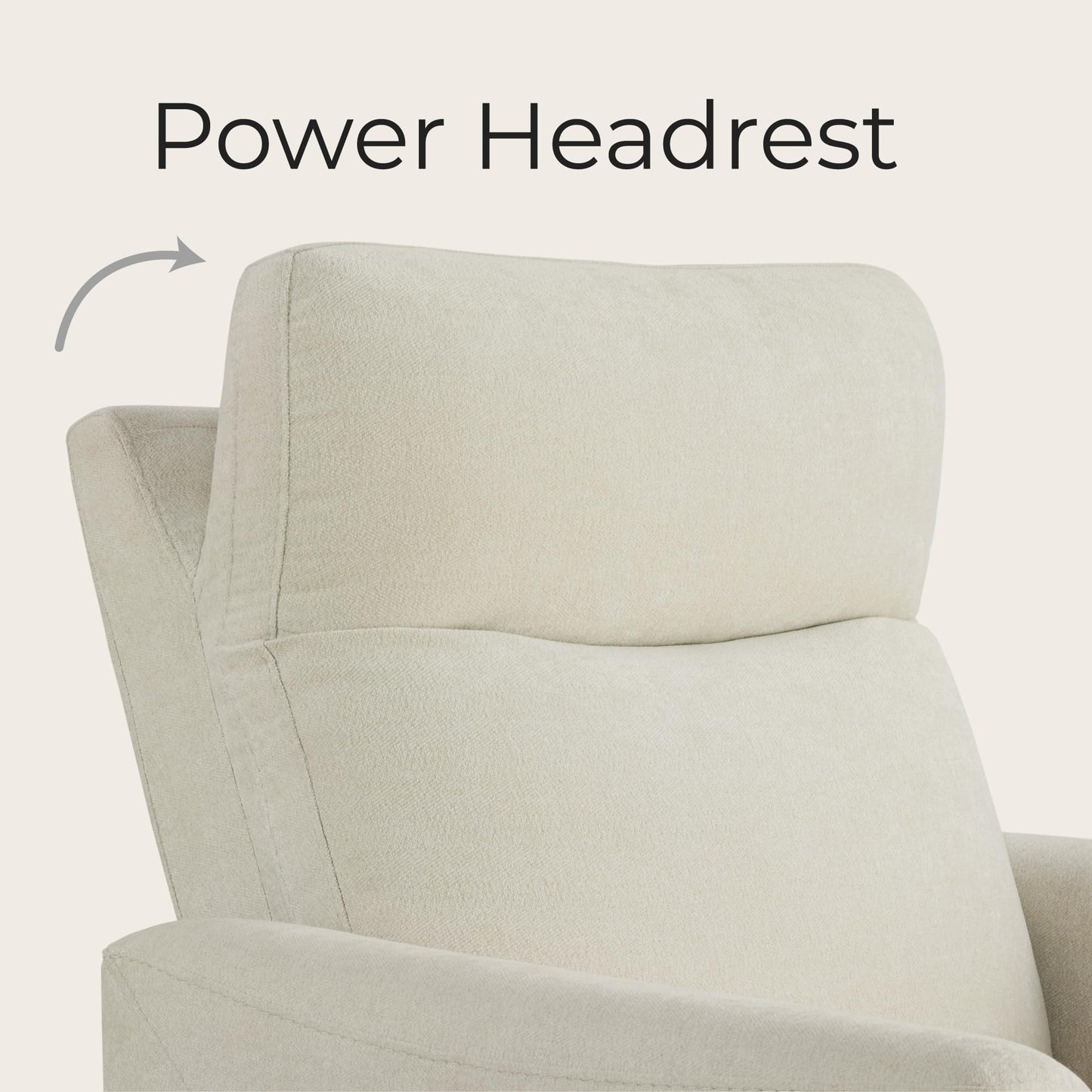 CHITA Genuine Leather Power Recliner Chair for Adults, Electric Wall Hugger Recliner for Small Spaces, Modern Living Room and RV Recliner Chair with Adjustable Power Headrest & Charging Ports, Brown