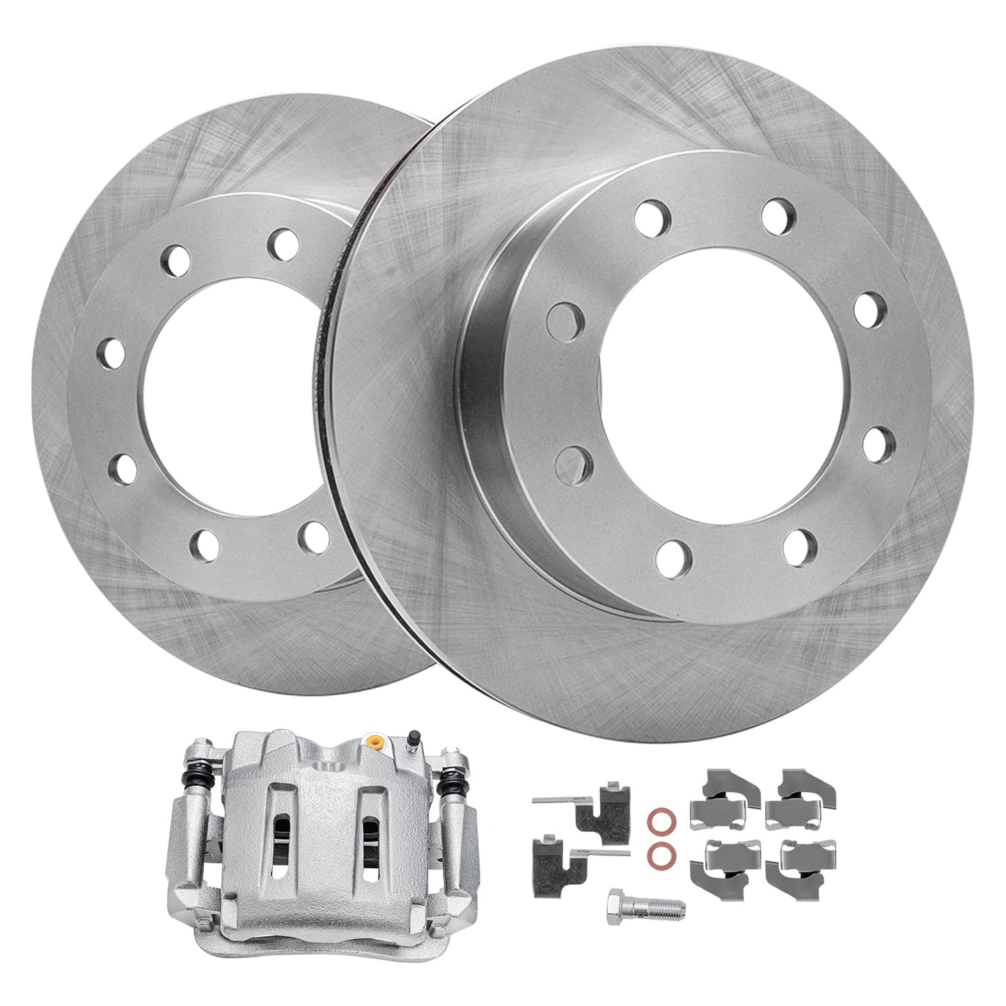 Detroit Axle - Front Brake Kit for Chevy GMC Silverado Sierra Suburban Savana Express Yukon XL 1500 Tahoe Avalanche Escalade ESV EXT XTS Brake Rotors Ceramic Brakes Pads : 12.99" inch Rotor