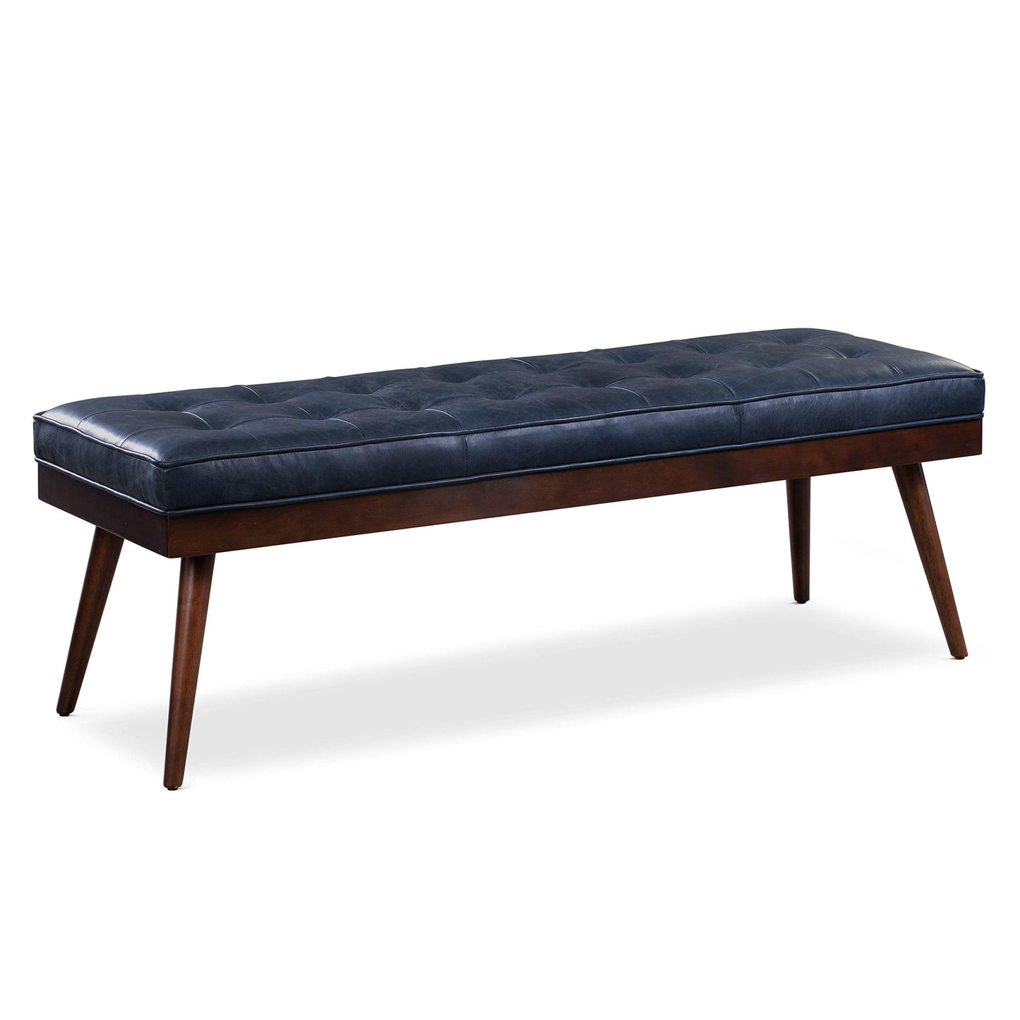 POLY & BARK Napa 82" Leather Pull‑Out Sleeper Sofa – Full‑Grain Italian Leather Upholstery,Tri‑Layer Mattress & Storage Console –Sophisticated Multi‑Functional Sofa Bed for Living Rooms & Guest Spaces