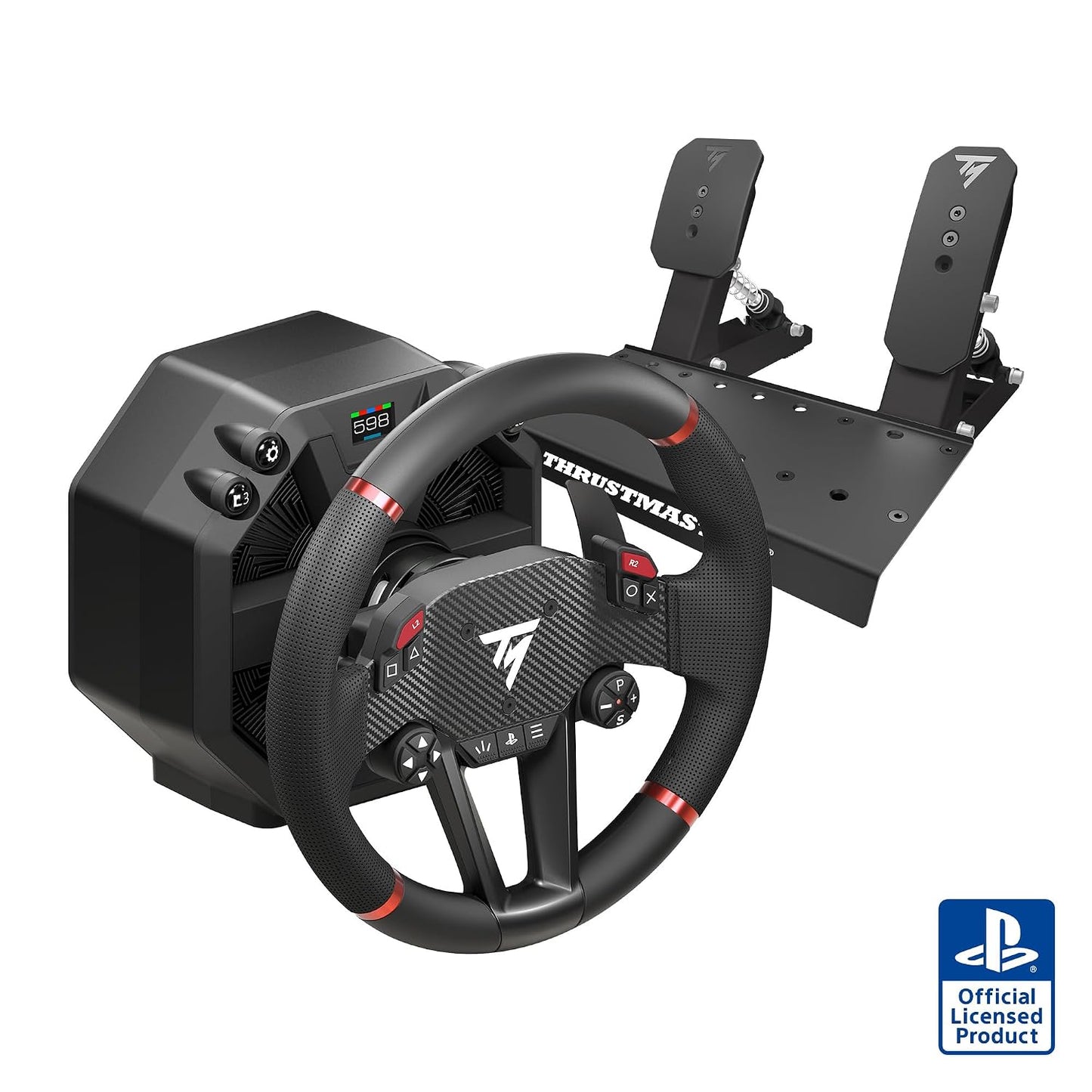 Thrustmaster T598 Direct Drive Racing Wheel & Pedal Set - PS5 & PC | Direct drive motor with magnetic paddles and pedal set for racing, simulation and gaming