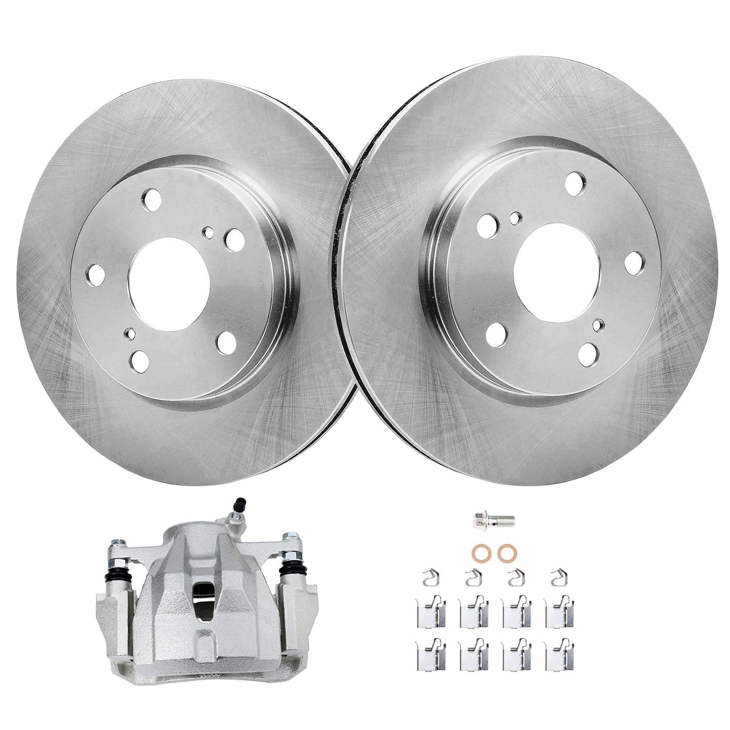 Detroit Axle - Front Brakes Kit for Chevrolet Equinox Impala Malibu Buick Regal LaCrosse Allure GMC Terrain Saab 9-5 Disc Brake Rotors Ceramic Brakes Pads : 12.64'' inch Rotor