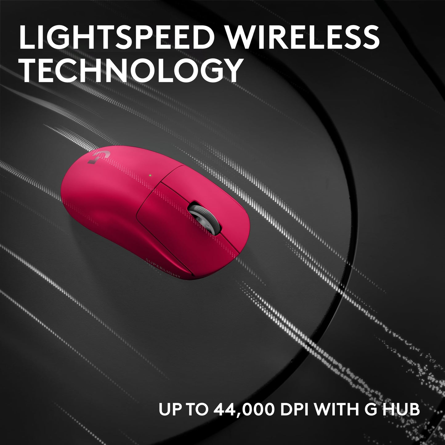 Logitech G PRO X Superlight 2 Wireless Gaming Mouse - Black | 60g, Symmetrical Shape, <8 kHz Polling, 44K DPI, PowerPlay Wireless Charging Supported, USB-C, 5 Buttons, For PC/Mac