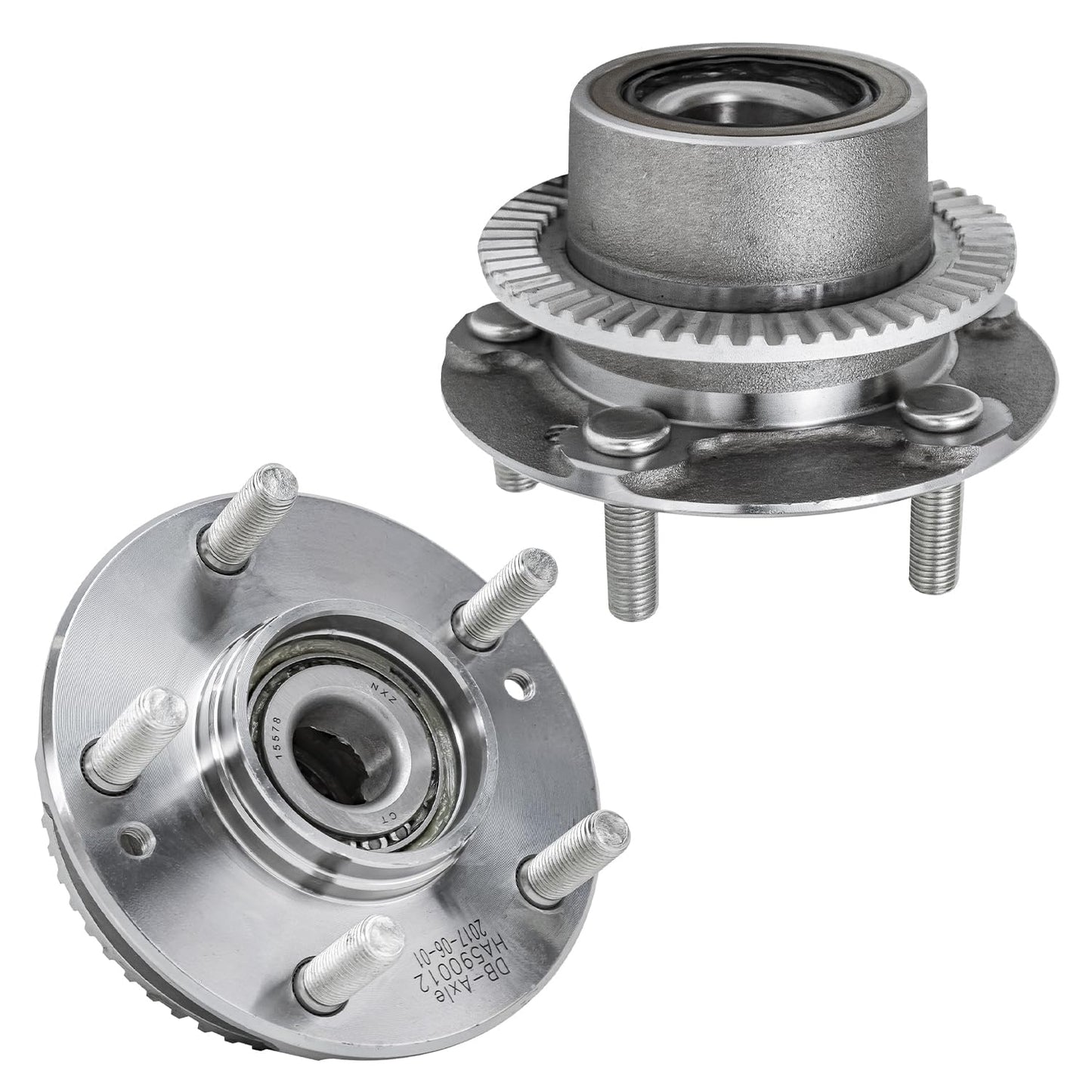 Detroit Axle - Pair 2WD Front Wheel Bearing Hub Assembly for 99-06 Chevy Silverado Sierra 1500, 00-06 Suburban 1500 Tahoe Yukon GMC Yukon XL 1500, 02-06 Cadillac Escalade 6 Lugs [with ABS]