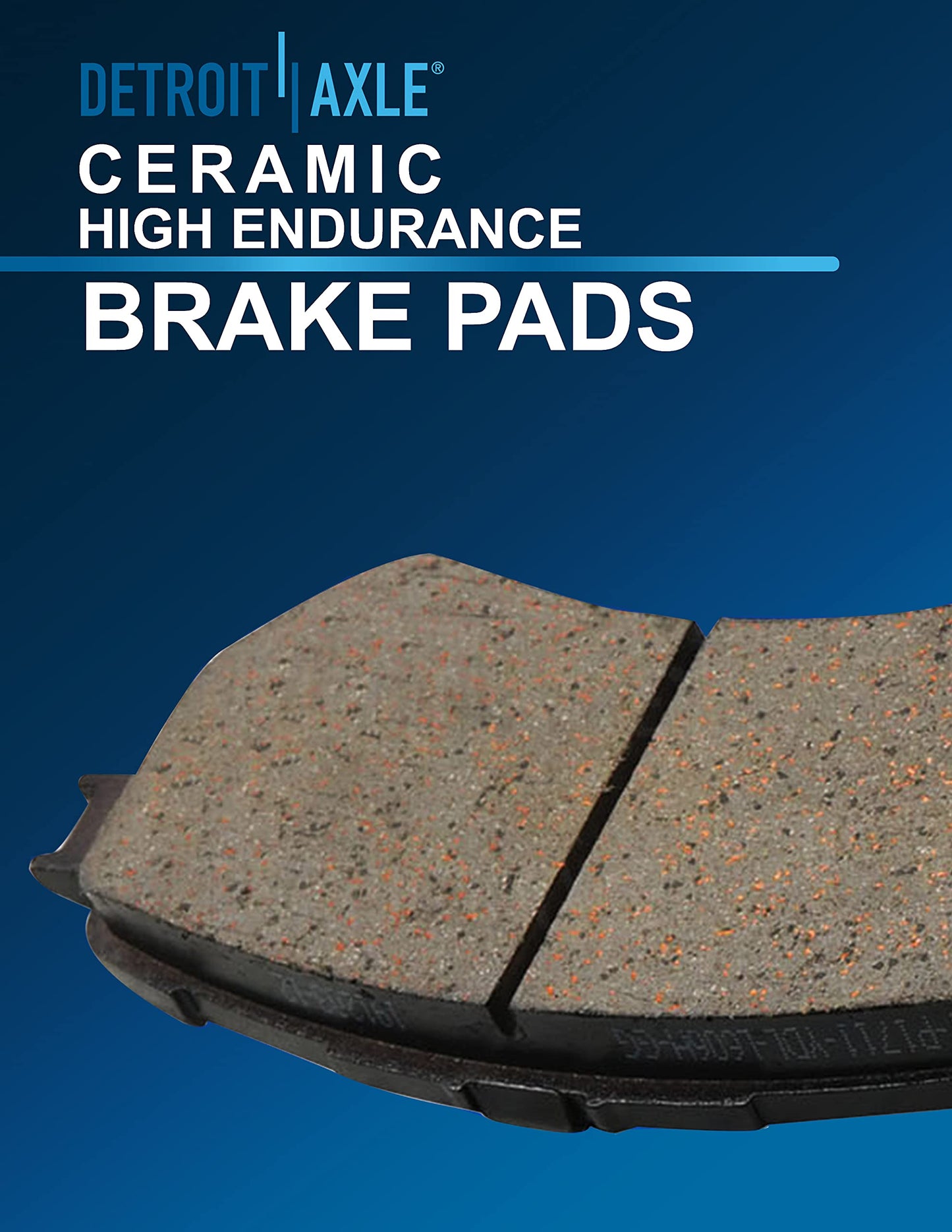 Detroit Axle - Front Brake Kit for Chevy GMC Silverado Suburban Sierra Savana Express 1500 Tahoe Yukon XL Cadillac Escalade ESV EXT Drilled Slotted Disc Brake Rotors Ceramic Brakes Pads Replacement