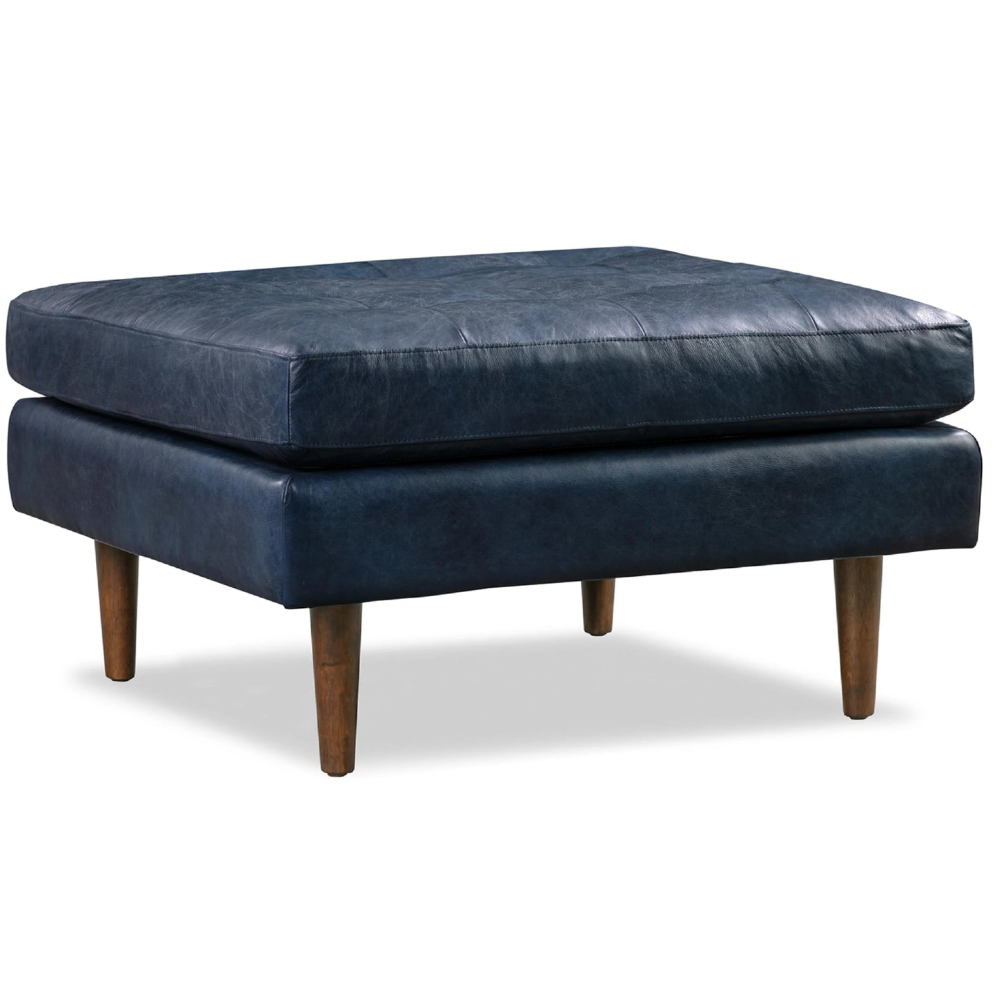 POLY & BARK Napa 82" Leather Pull‑Out Sleeper Sofa – Full‑Grain Italian Leather Upholstery,Tri‑Layer Mattress & Storage Console –Sophisticated Multi‑Functional Sofa Bed for Living Rooms & Guest Spaces