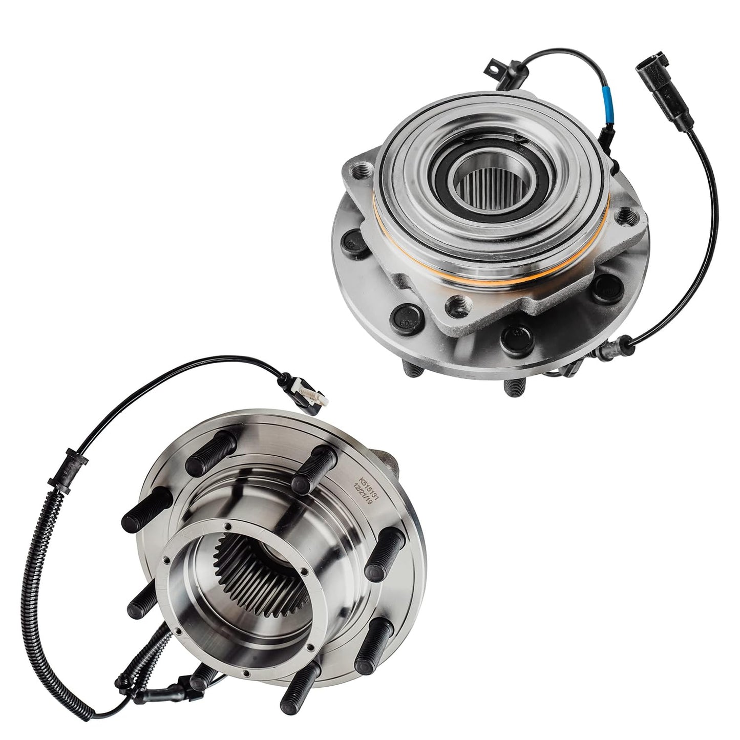 Detroit Axle - Pair 2WD Front Wheel Bearing Hub Assembly for 99-06 Chevy Silverado Sierra 1500, 00-06 Suburban 1500 Tahoe Yukon GMC Yukon XL 1500, 02-06 Cadillac Escalade 6 Lugs [with ABS]