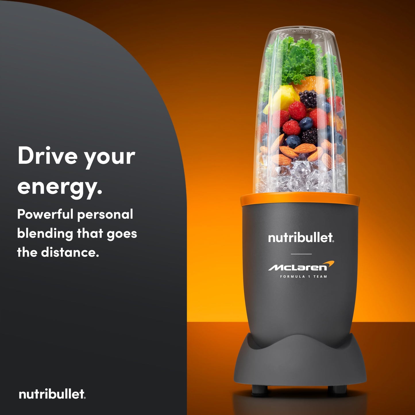 Nutribullet Personal Blender, Shakes, Smoothies, Food Prep, and Frozen Blending, 24 Ounces, 600 Watt, Dark Gray, NBR-0601WM