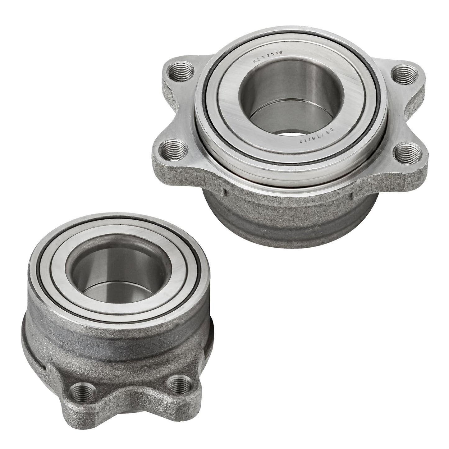 Detroit Axle - Pair 2WD Front Wheel Bearing Hub Assembly for 99-06 Chevy Silverado Sierra 1500, 00-06 Suburban 1500 Tahoe Yukon GMC Yukon XL 1500, 02-06 Cadillac Escalade 6 Lugs [with ABS]