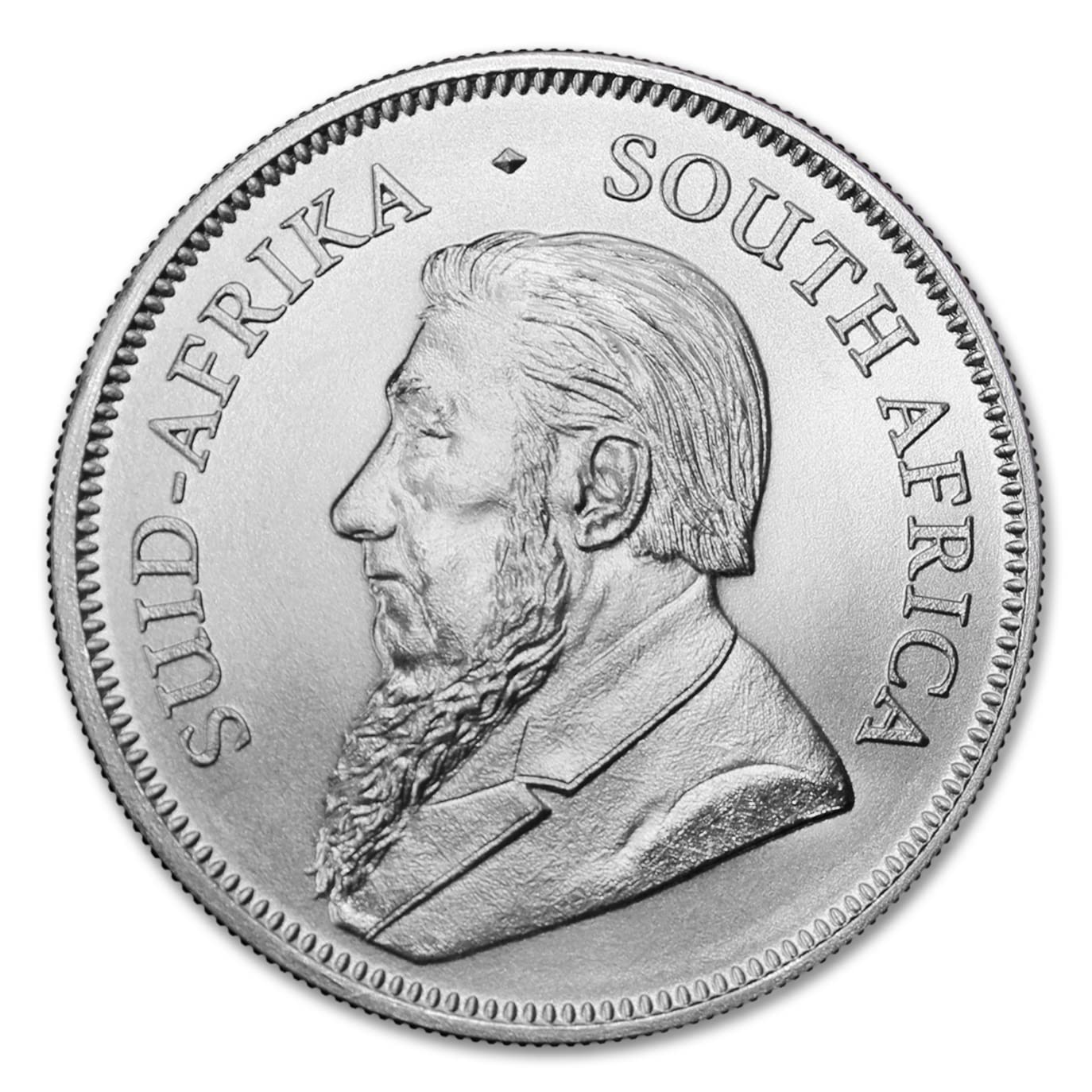 2017 - Present (Random Year) 1 oz South African Silver Krugerrand Coin Brilliant Uncirculated with a Certificate of Authenticity 1 Rand (R1) Seller BU