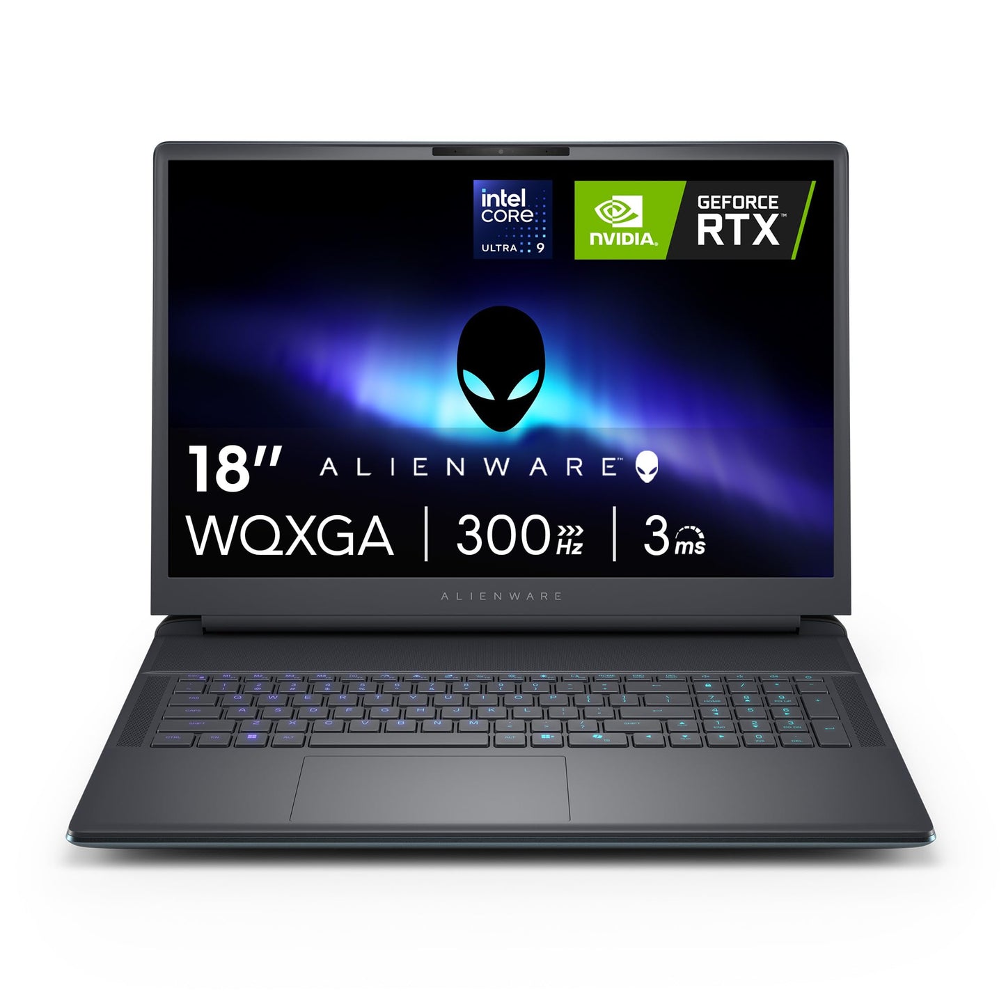 Alienware 18 Area-51 Gaming Laptop AA18250-18.0" WQXGA 300Hz 3ms Display, Intel Core Ultra 9 275HX, NVIDIA GeForce RTX 5080, 32GB 2x16GB DDR5, 2TB SSD, 2MP FHD IR Camera, Windows 11 Home